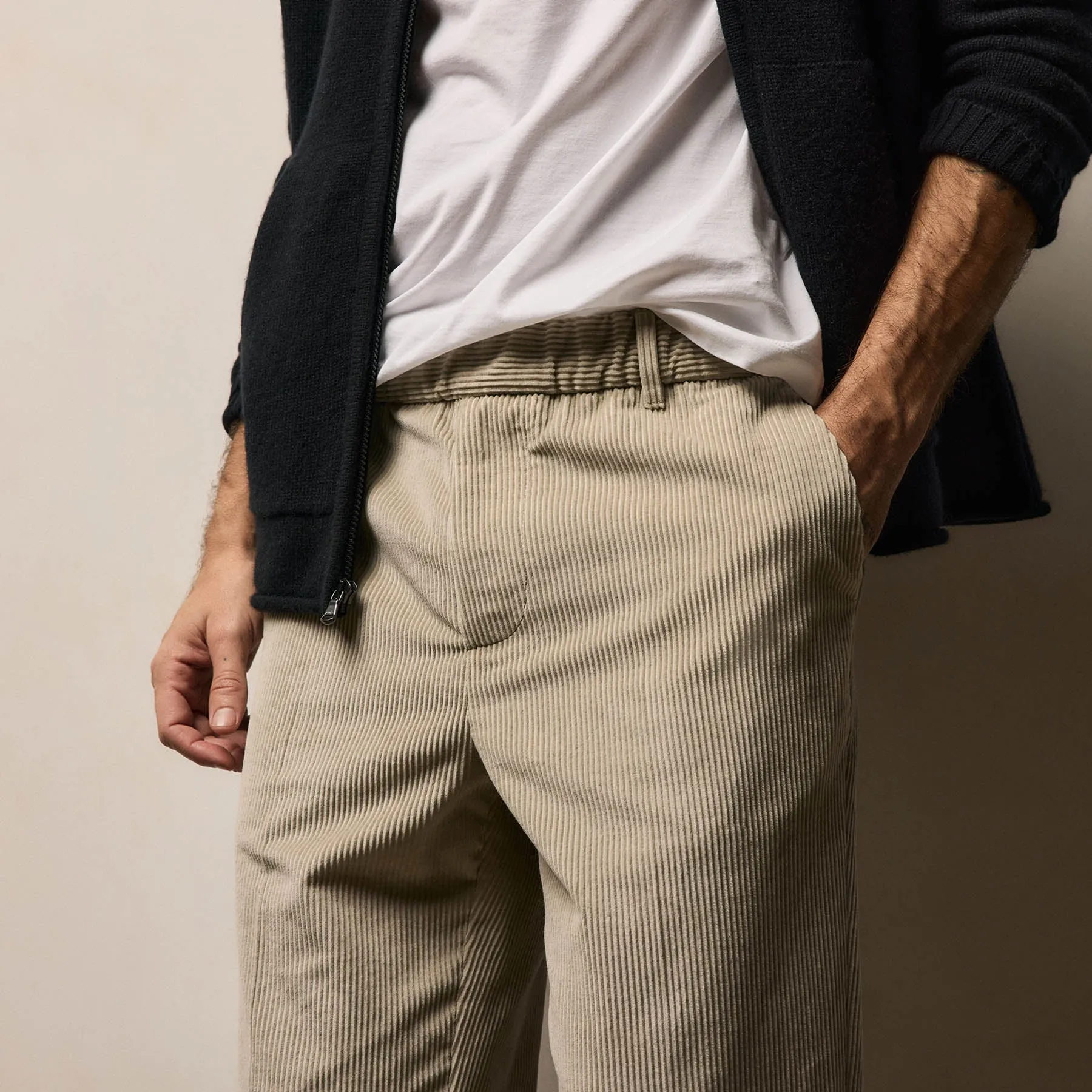 Corduroy Pant - Stone sold by James Perse product image thumbnail 4