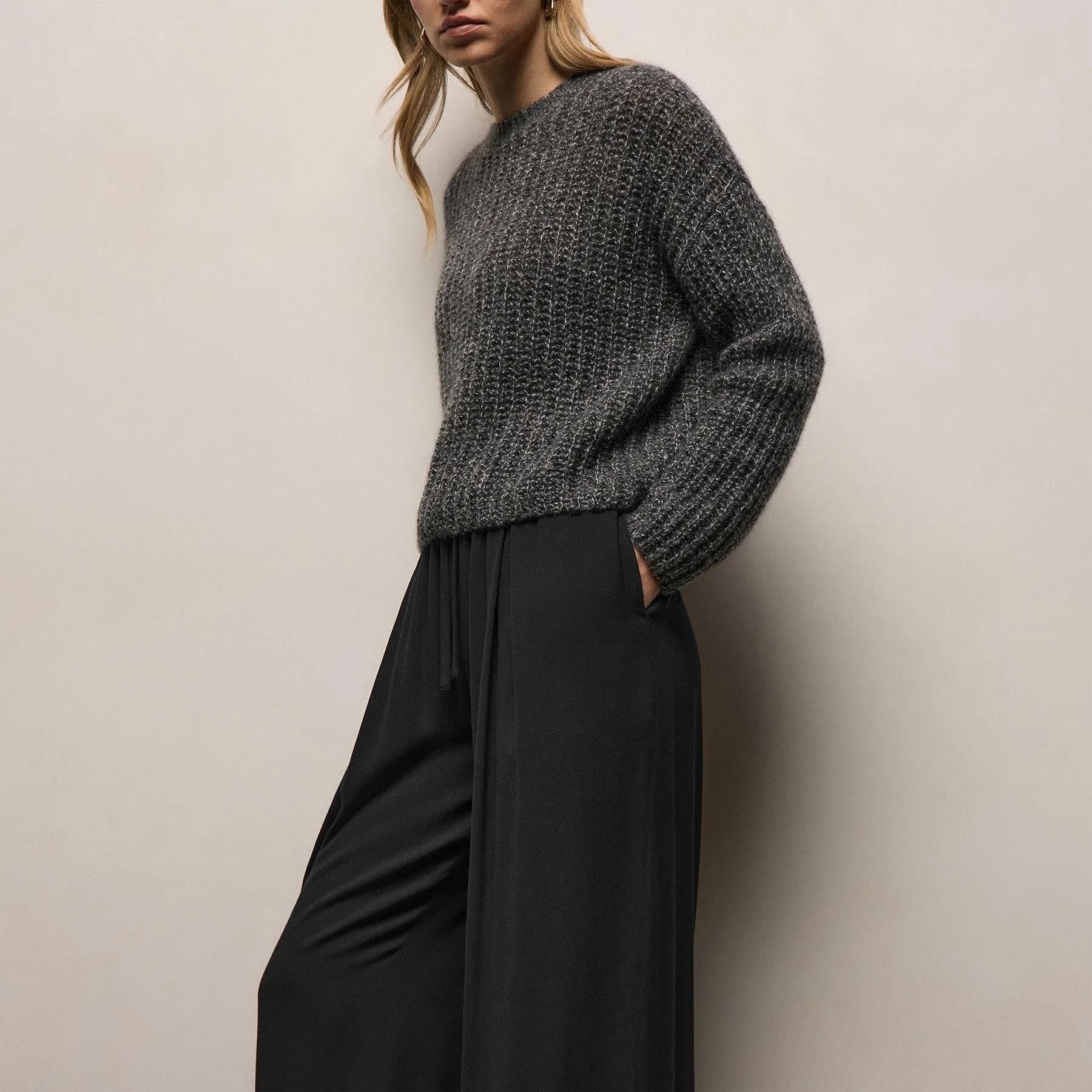 Soft Matte Pleated Pant - Black sold by James Perse product image thumbnail 3