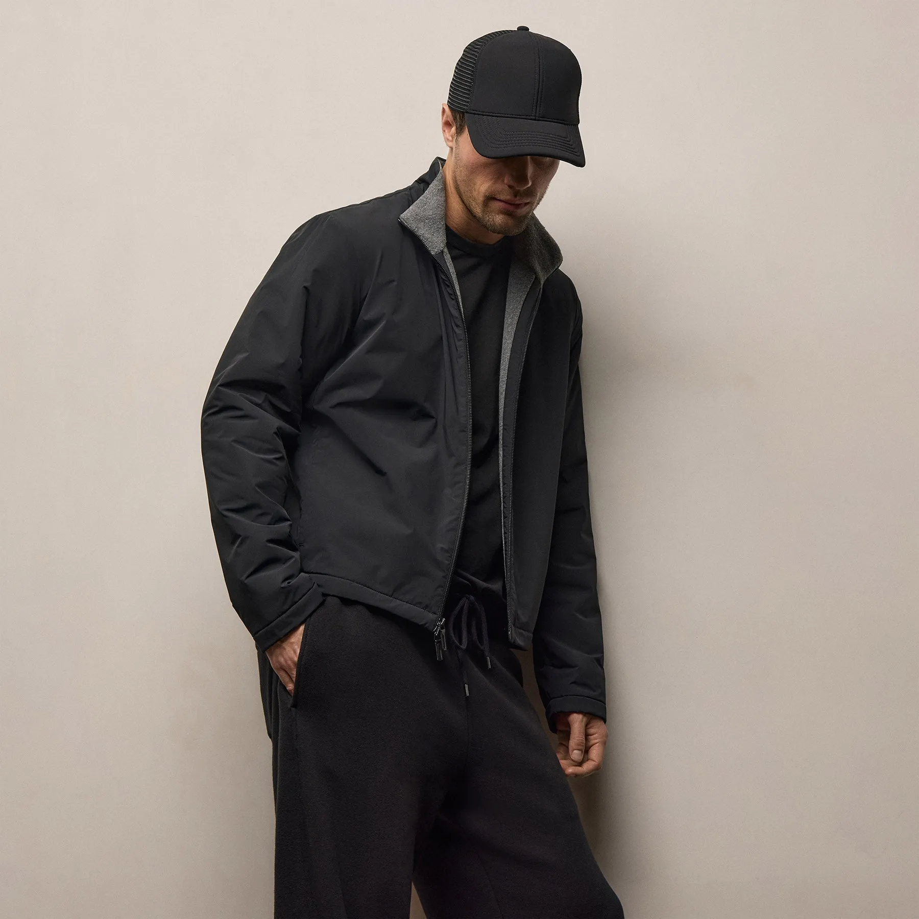Stretch Sport Jacket - Black sold by James Perse
