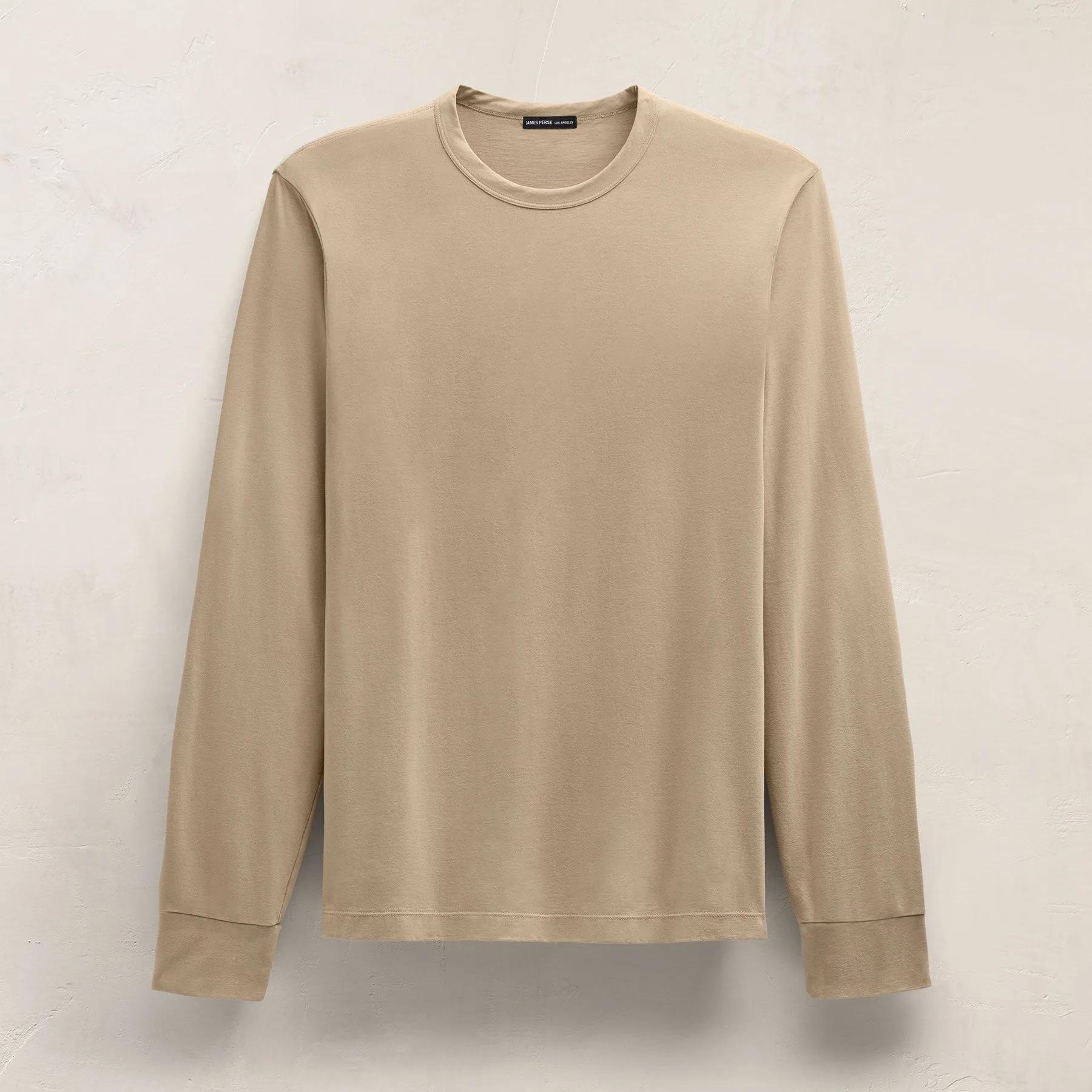 Heavy Luxe Jersey Long Sleeve - Light Khaki sold by James Perse product image thumbnail 2