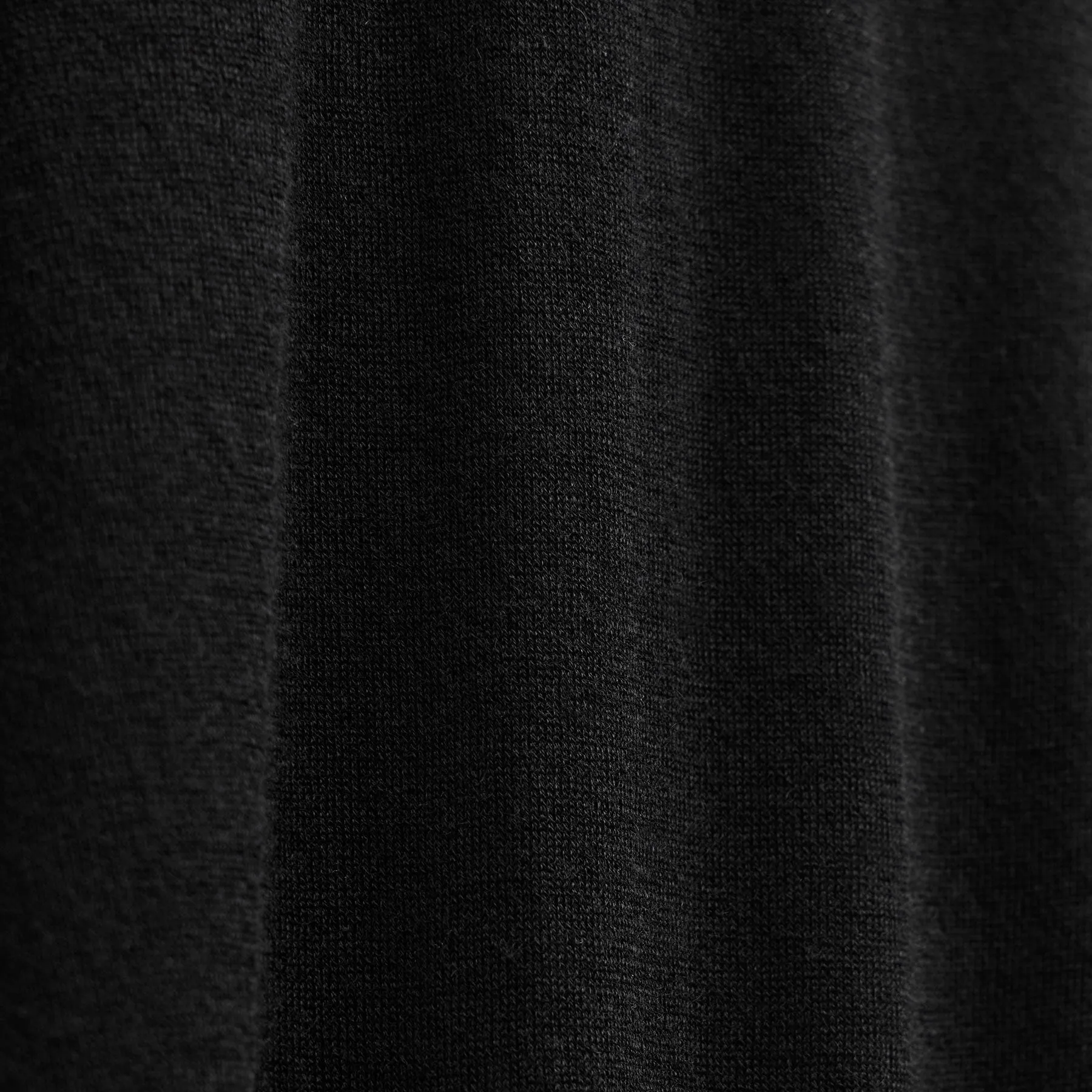 Ultrafine Cashmere Long Sleeve Polo - Black sold by James Perse product image thumbnail 4