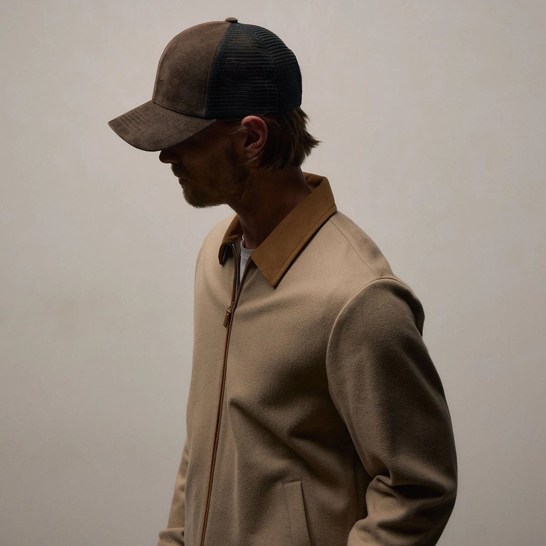 Brushed Cotton Coach Jacket - Soft Beige/Whiskey sold by James Perse product image thumbnail 4