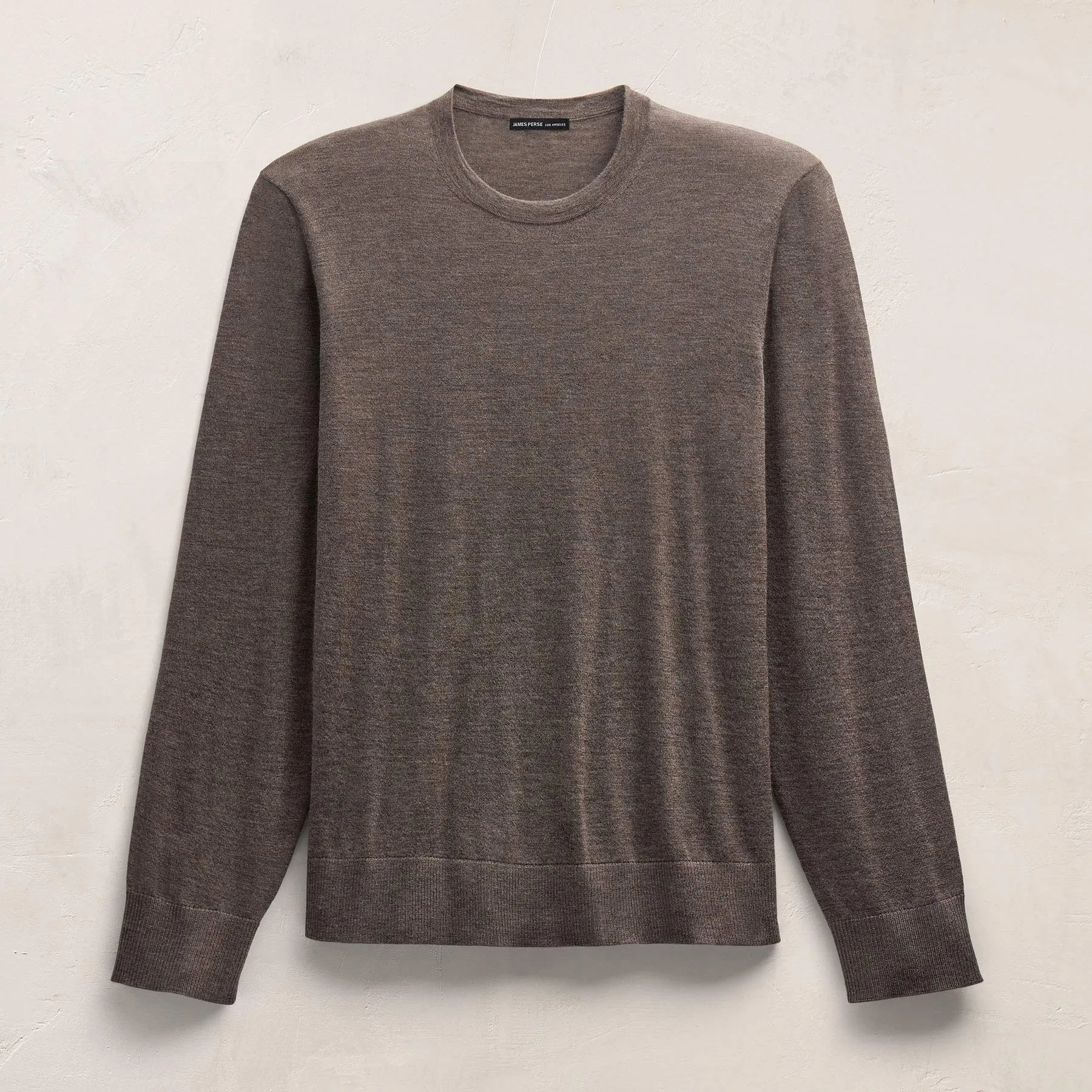 Ultrafine Cashmere Crew - Dusty Brown sold by James Perse product image thumbnail 2