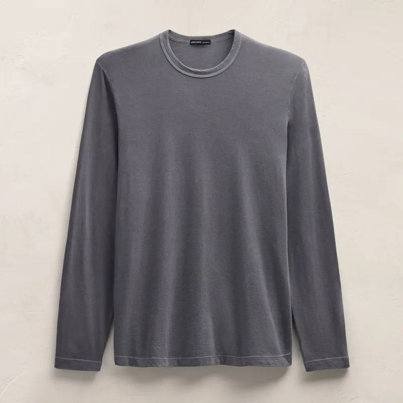 Long Sleeve Crew Neck - Cavalry Pigment sold by James Perse
