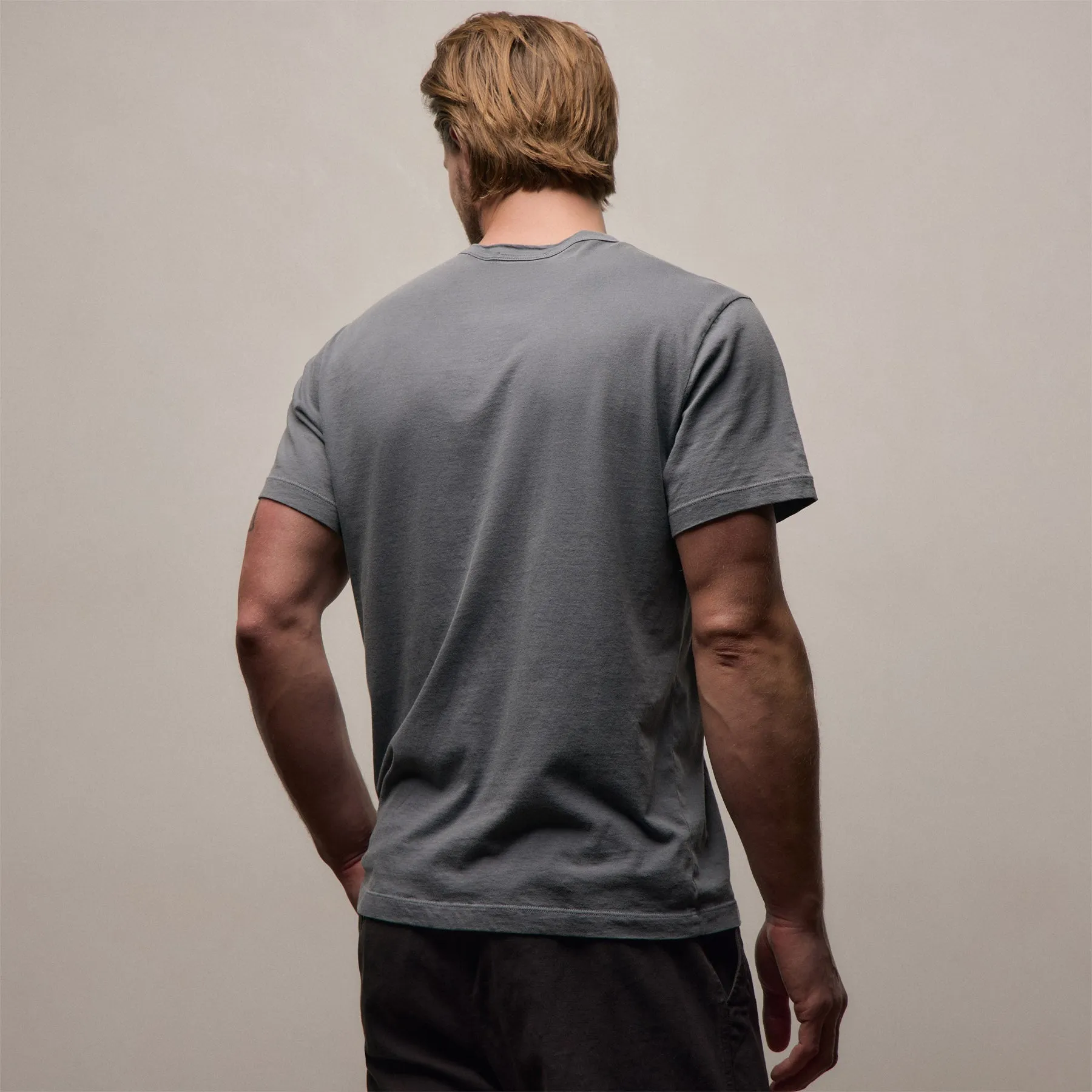Short Sleeve Crew Neck - Cavalry Pigment sold by James Perse product image thumbnail 5