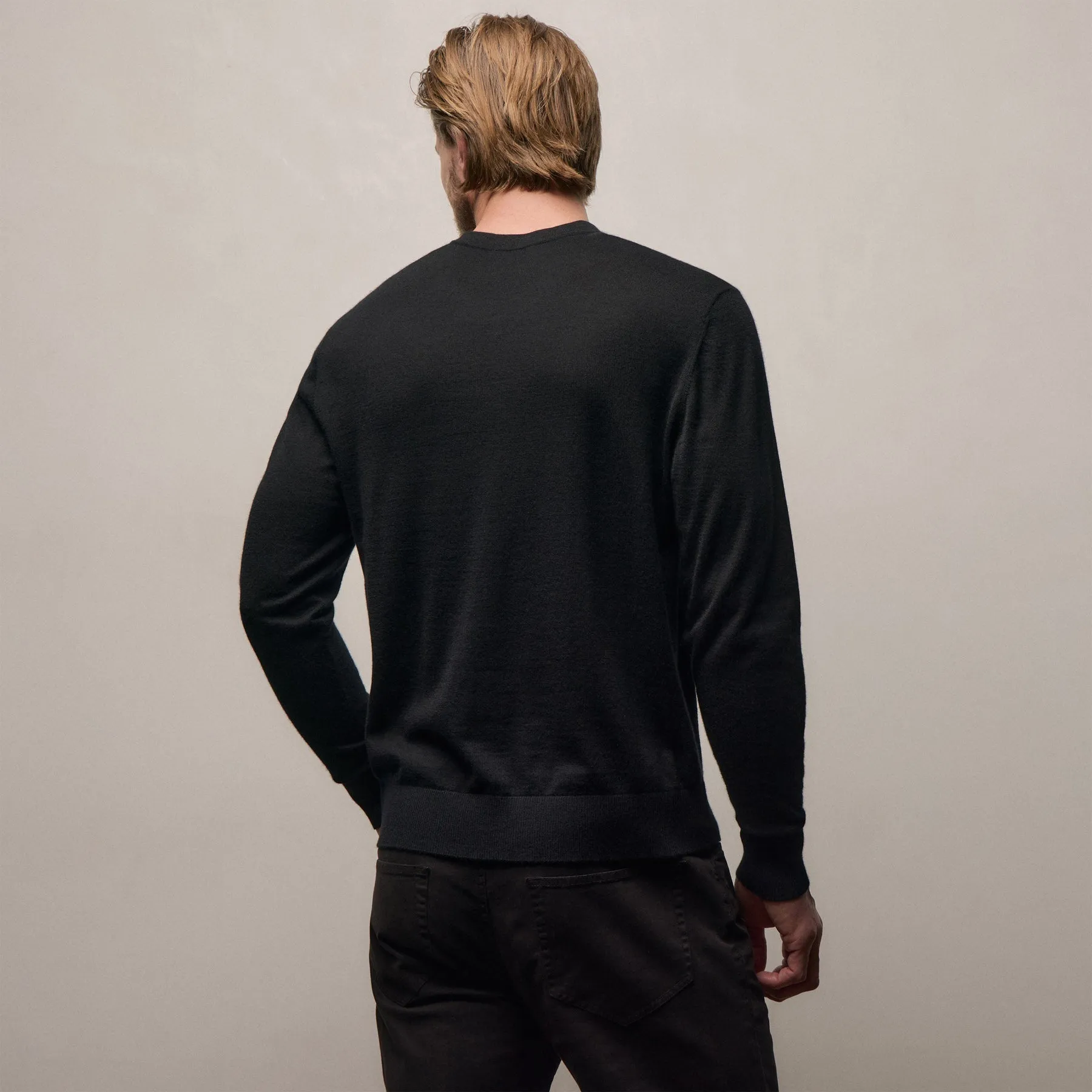 Ultrafine Cashmere Crew - Black sold by James Perse product image thumbnail 3
