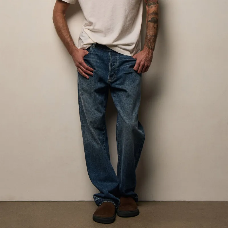 Surfer Selvedge Denim Pant - Blue Pacific sold by James Perse