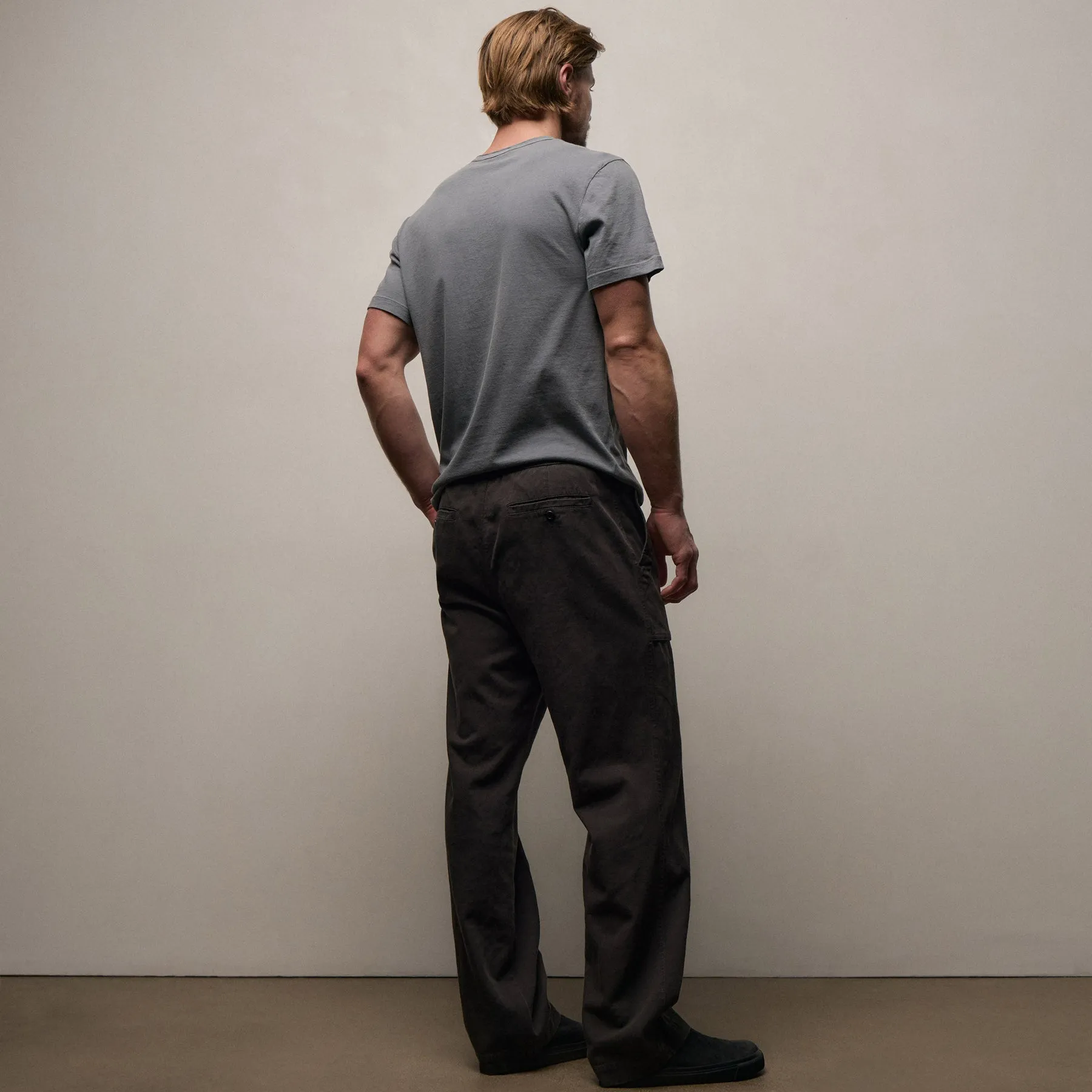 Slub Cotton Utility Pant - Magma Pigment sold by James Perse product image thumbnail 4