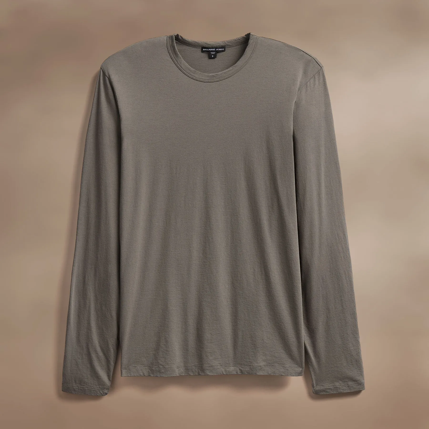 Luxe Lotus Jersey Long Sleeve - Granite sold by James Perse