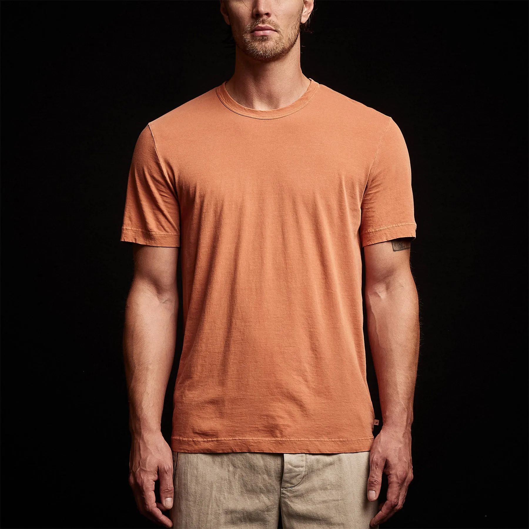 Short Sleeve Crew Neck - Bonfire Pigment sold by James Perse product image thumbnail 3