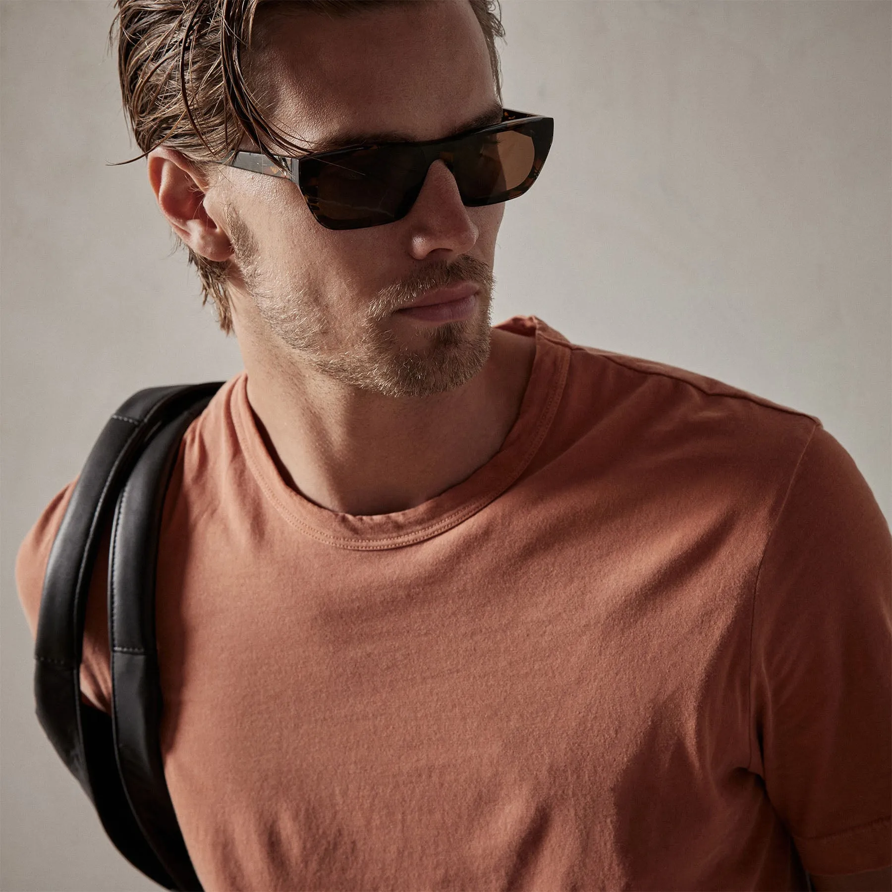 Short Sleeve Crew Neck - Bonfire Pigment sold by James Perse product image thumbnail 2