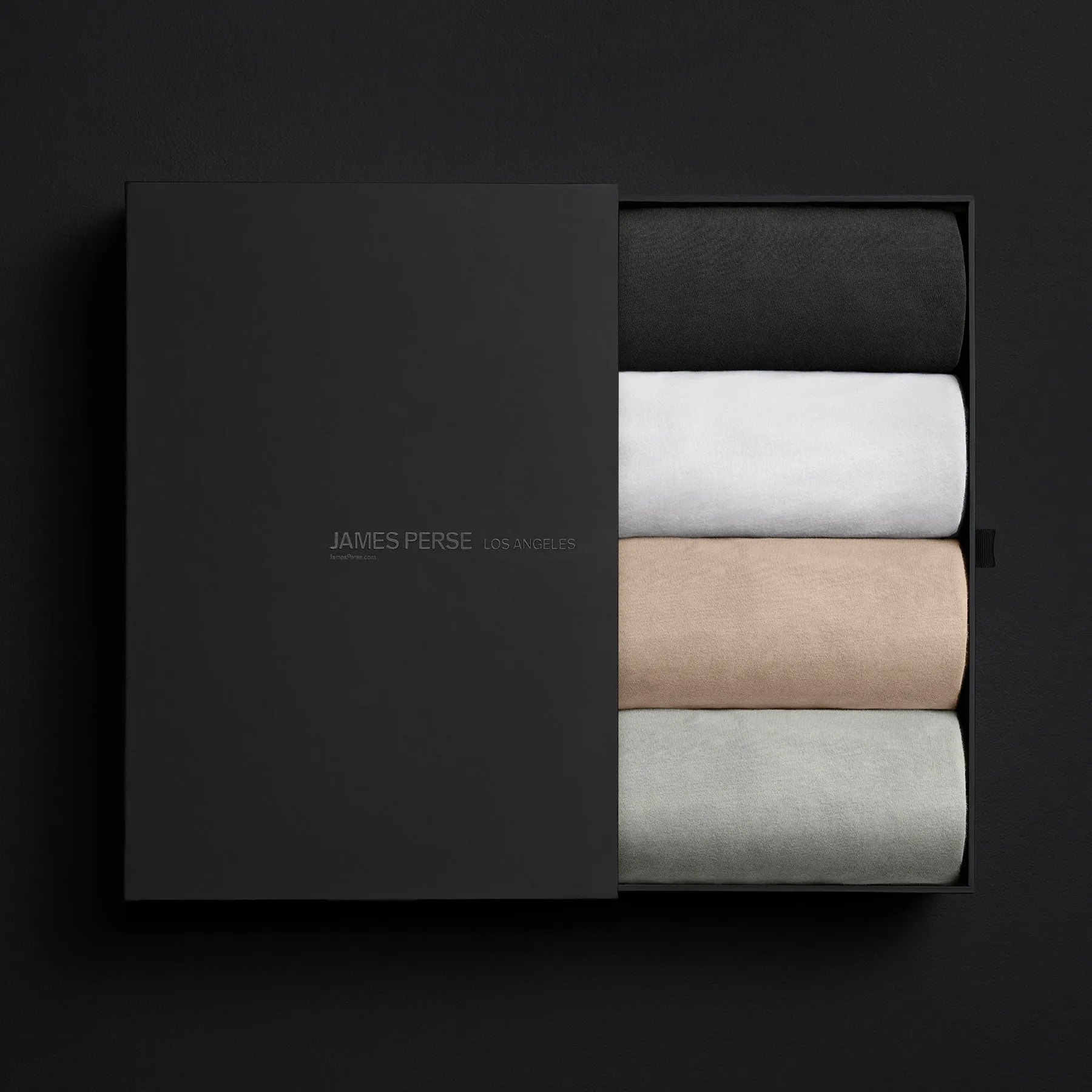 Women's Classic T Shirt Gift Set - Carbon/White/Melon Pigment/Celery Pigment sold by James Perse