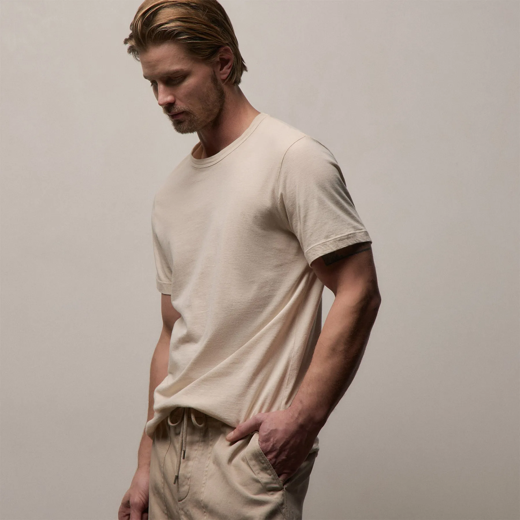 Men's Classic T Shirt Gift Set - Deep/White/Cavalry Pigment/Latte Pigment/Memory Pigment sold by James Perse product image thumbnail 5