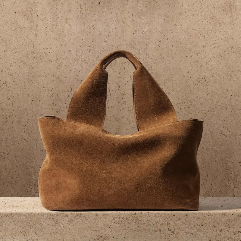 Suede Tote Bag - Tabacco sold by James Perse