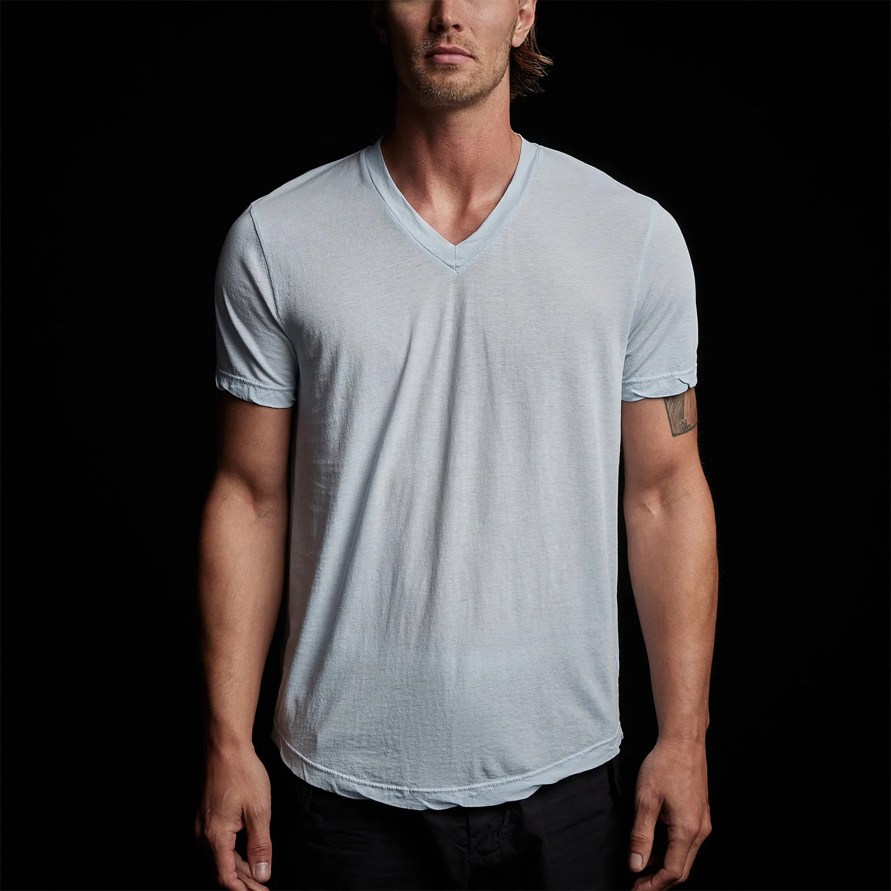 Clear Jersey V Neck - Memory Pigment sold by James Perse product image thumbnail 4