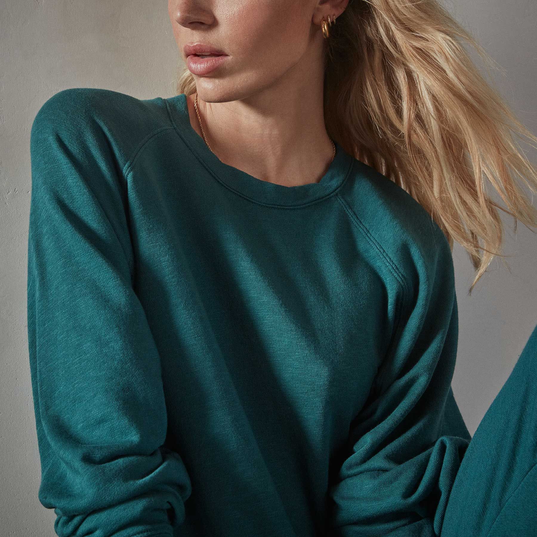 Vintage French Terry Relaxed Sweatshirt - Jewel sold by James Perse product image thumbnail 2