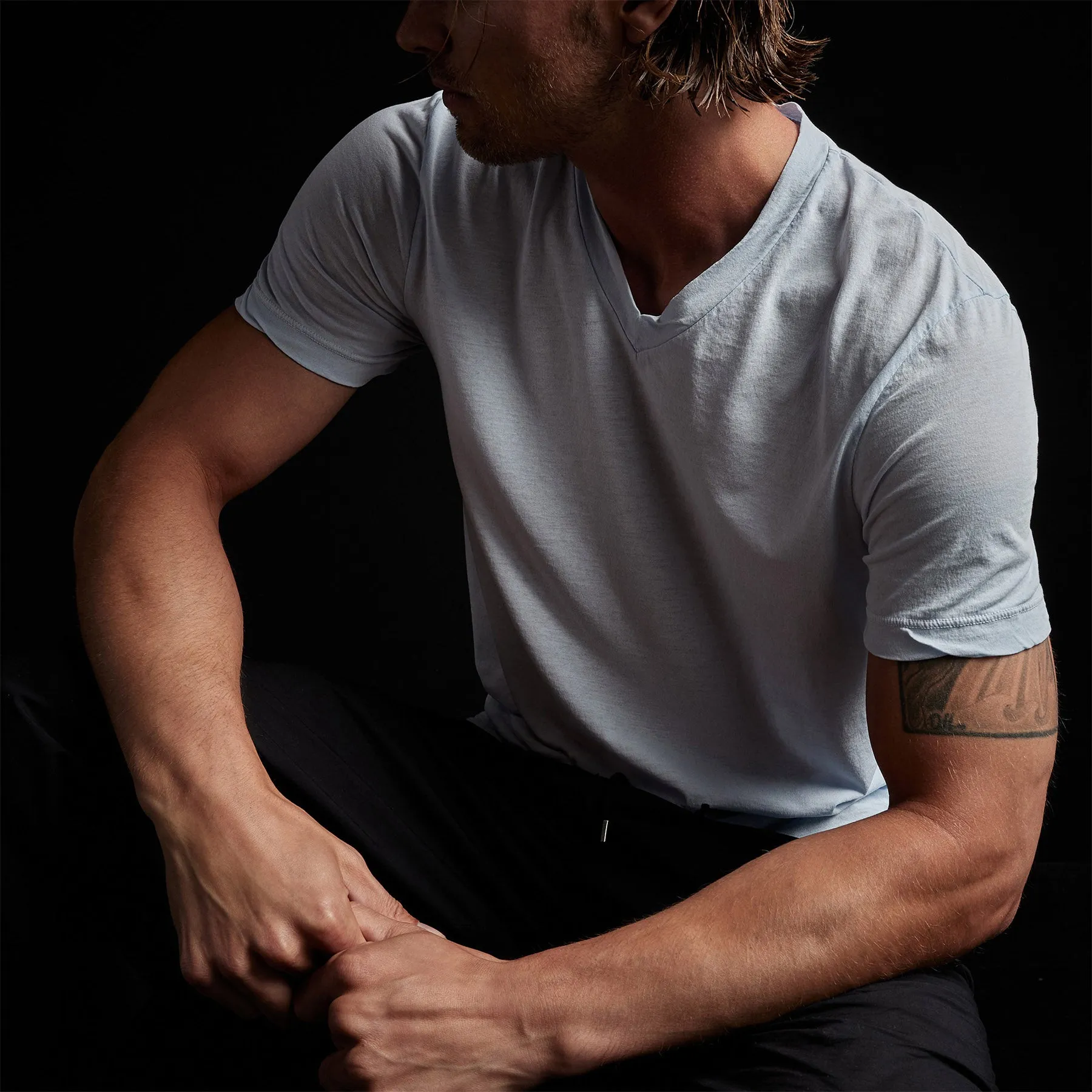 Clear Jersey V Neck - Memory Pigment sold by James Perse product image thumbnail 2