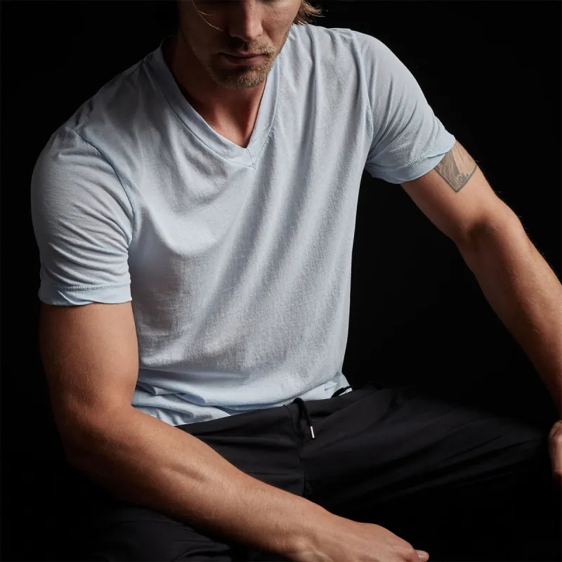 Clear Jersey V Neck - Memory Pigment made by James Perse