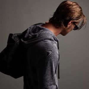 Vintage French Terry Zip Up Hoodie- Flannel Pigment sold by James Perse