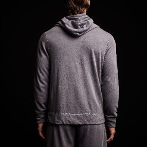 Vintage French Terry Zip Up Hoodie- Flannel Pigment sold by James Perse