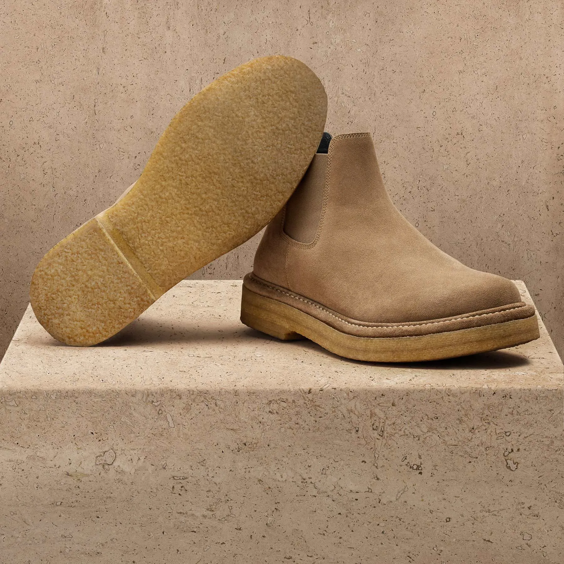 Men's Suede Chelsea Boot - String sold by James Perse product image thumbnail 4