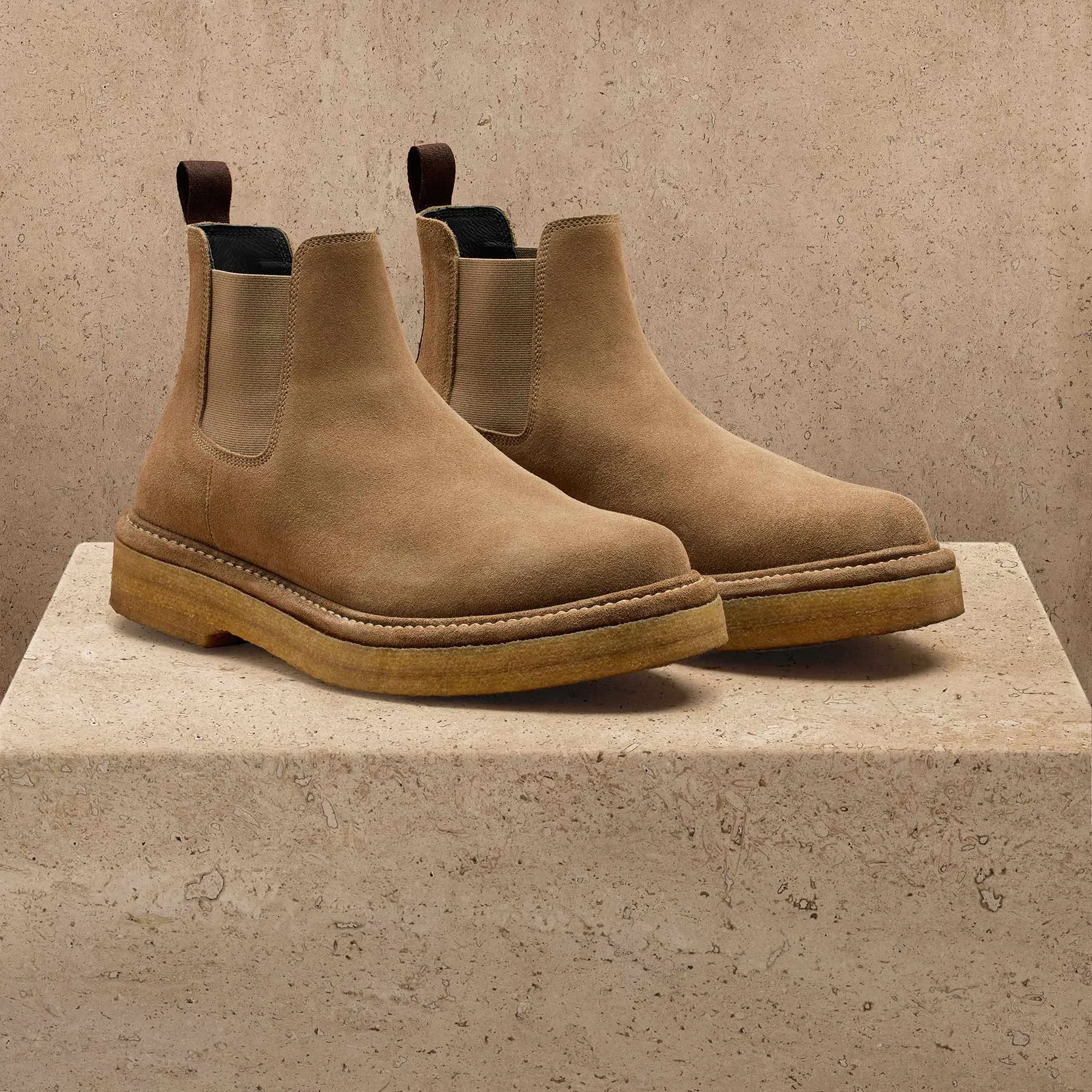 Men's Suede Chelsea Boot - String sold by James Perse