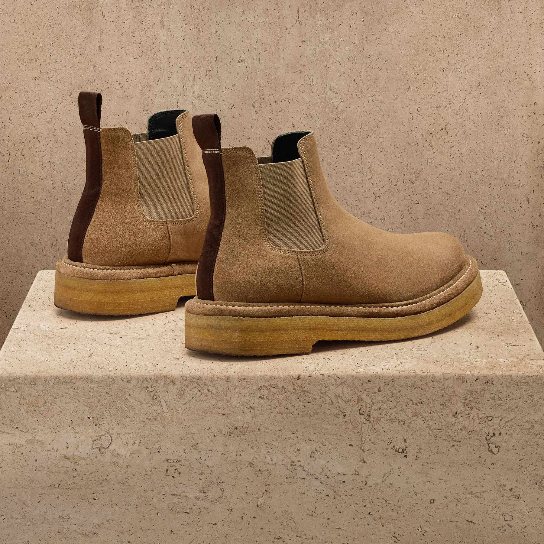 Men's Suede Chelsea Boot - String sold by James Perse product image thumbnail 3