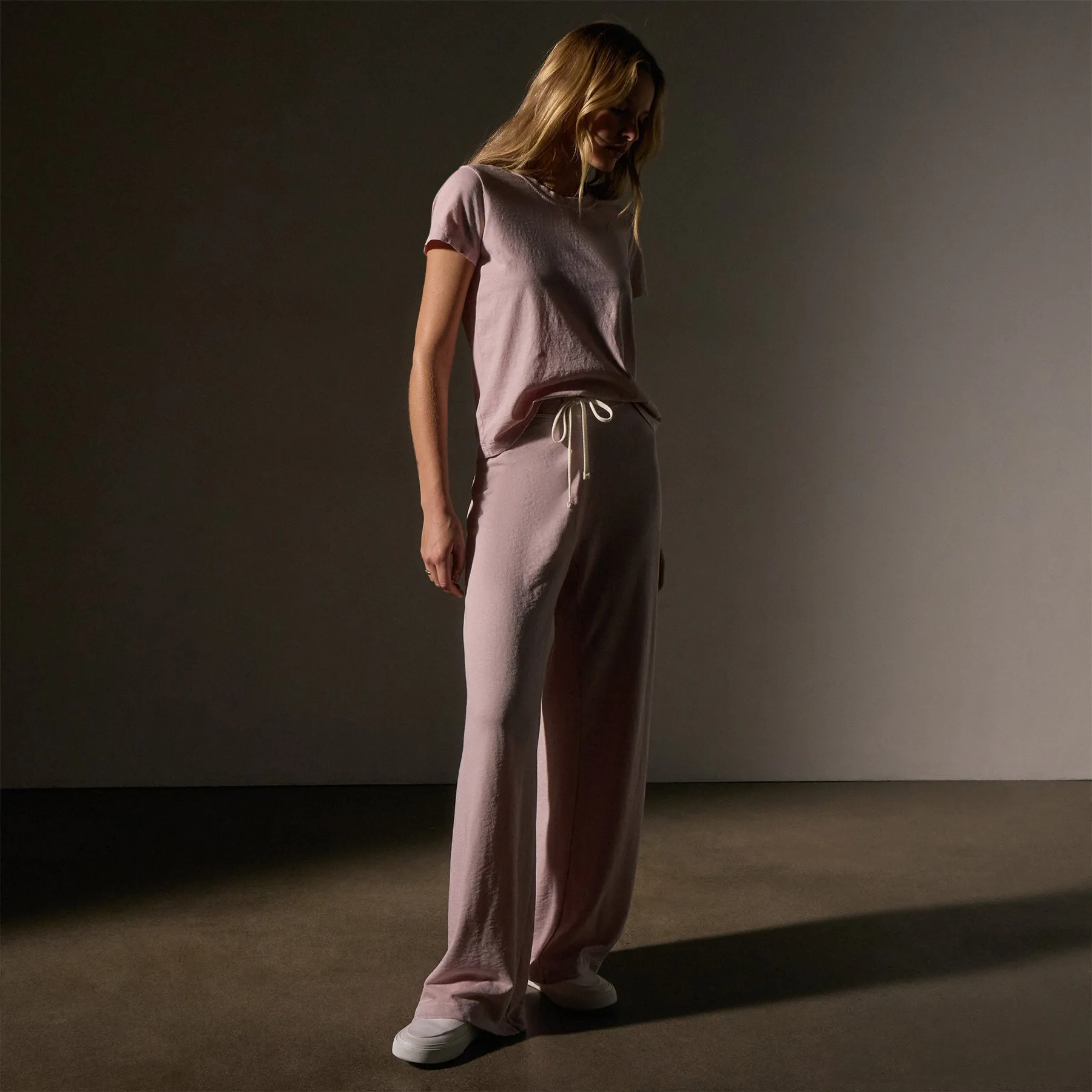 Vintage French Terry Wide Leg Sweatpant - Degas Pigment sold by James Perse product image thumbnail 3