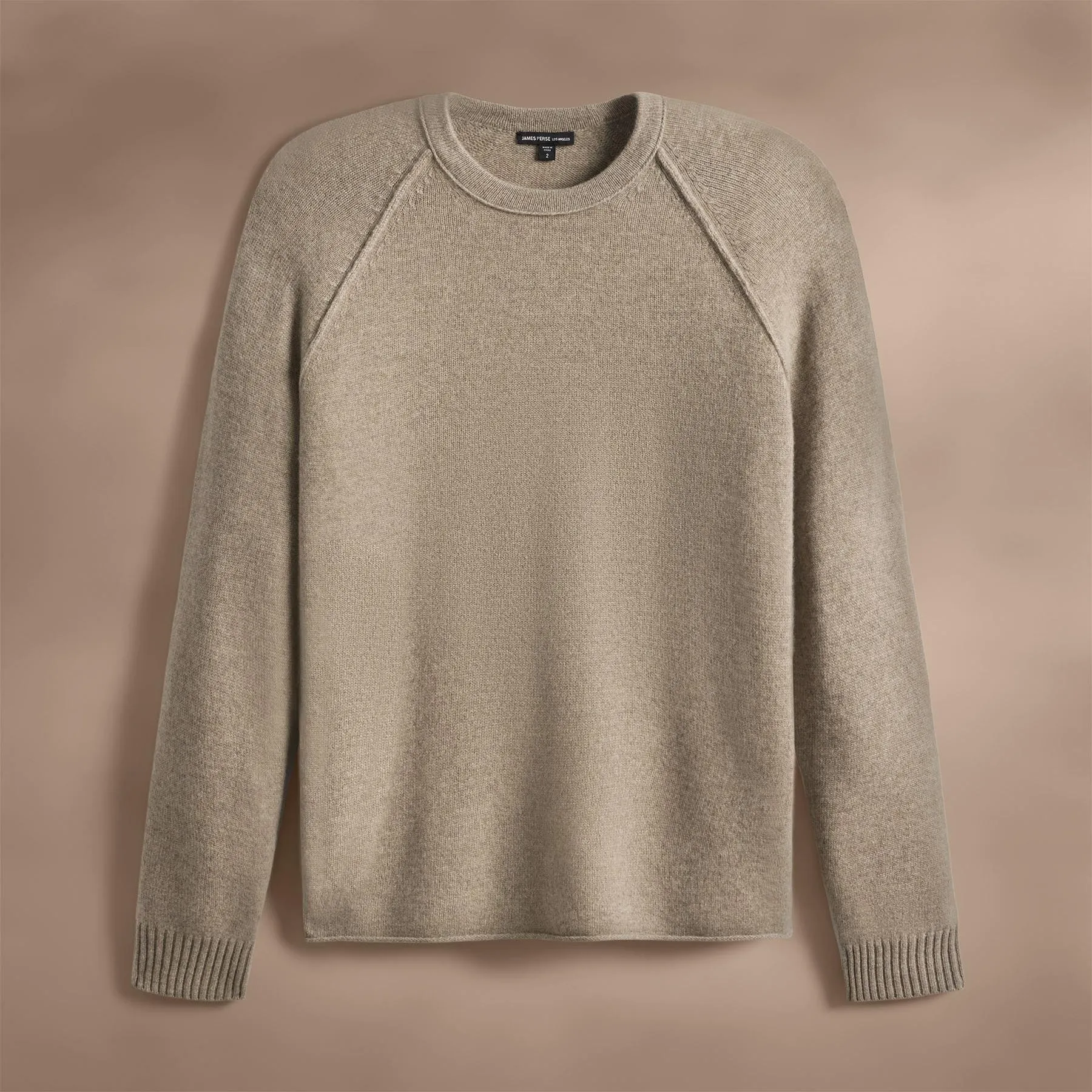 Recycled Cashmere Crew Sweater - Coyote sold by James Perse product image thumbnail 2