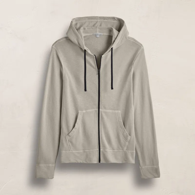 Vintage French Zip Up Hoodie - Concrete Pigment sold by James Perse