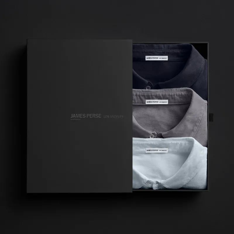 Men's Classic Polo Gift Set - Deep/Cavalry Pigment/Memory Pigment made by James Perse