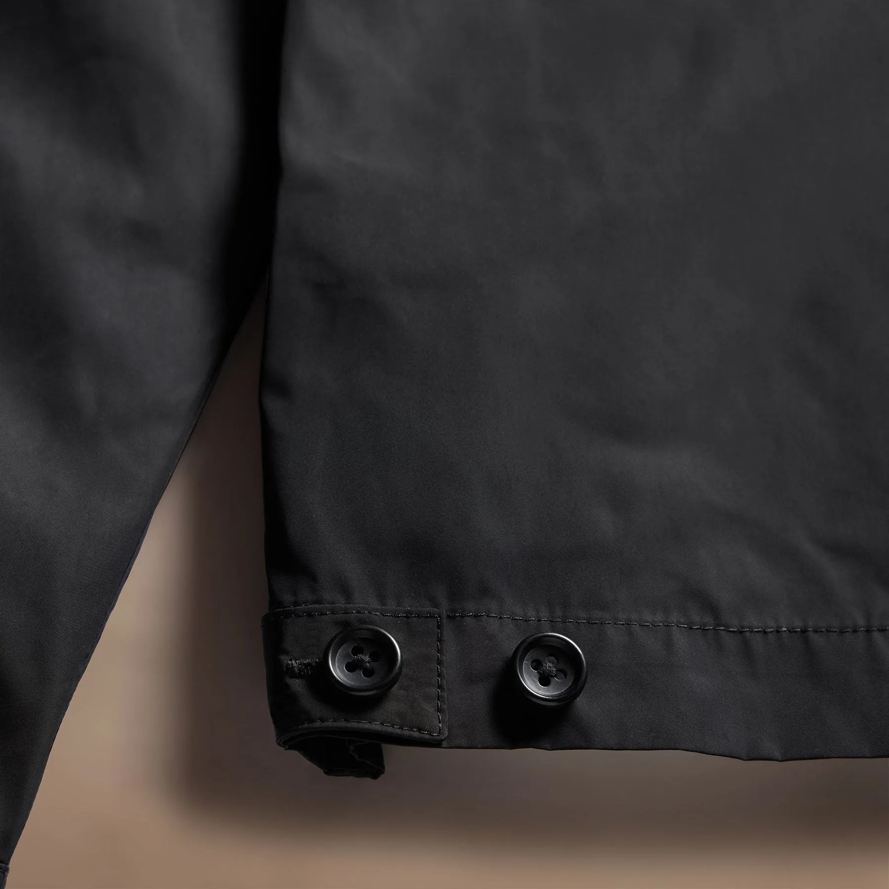 Recycled Twill Coach Jacket - Black sold by James Perse product image thumbnail 4