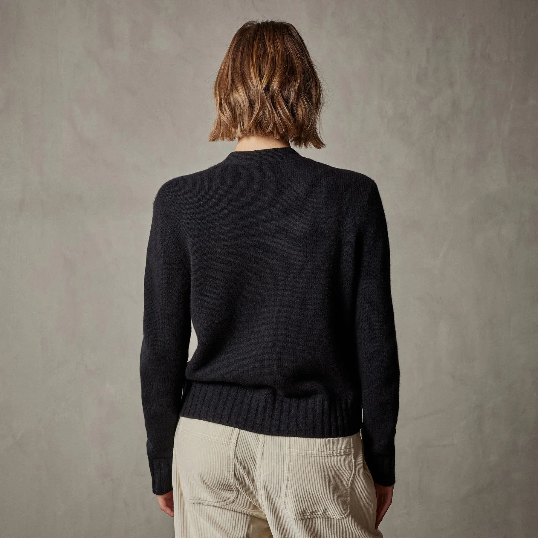 Shrunken Recycled Cashmere Cardigan - Black sold by James Perse product image thumbnail 4