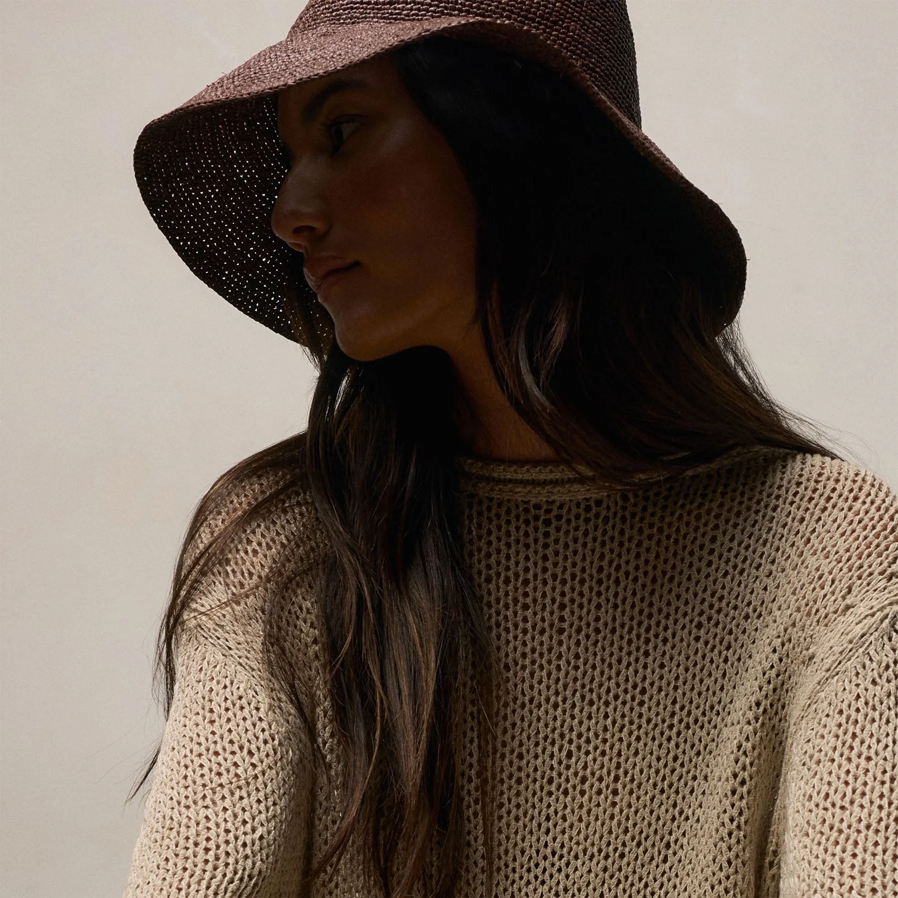 Baja Fringe Cotton Linen Tunic - Natural sold by James Perse product image thumbnail 4