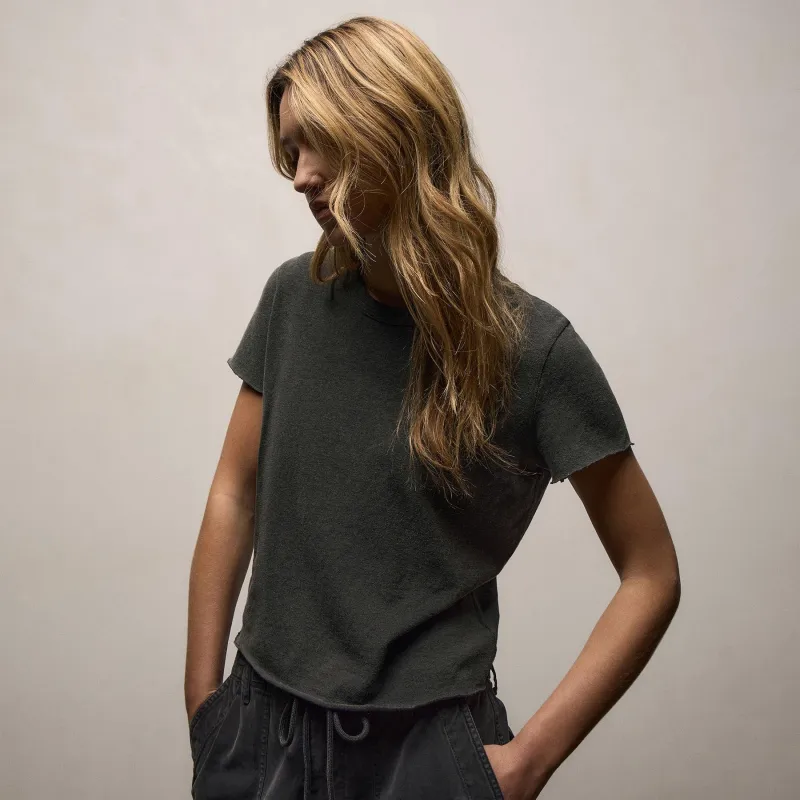 Slub Jersey Shrunken Tee - Hemlock Pigment sold by James Perse