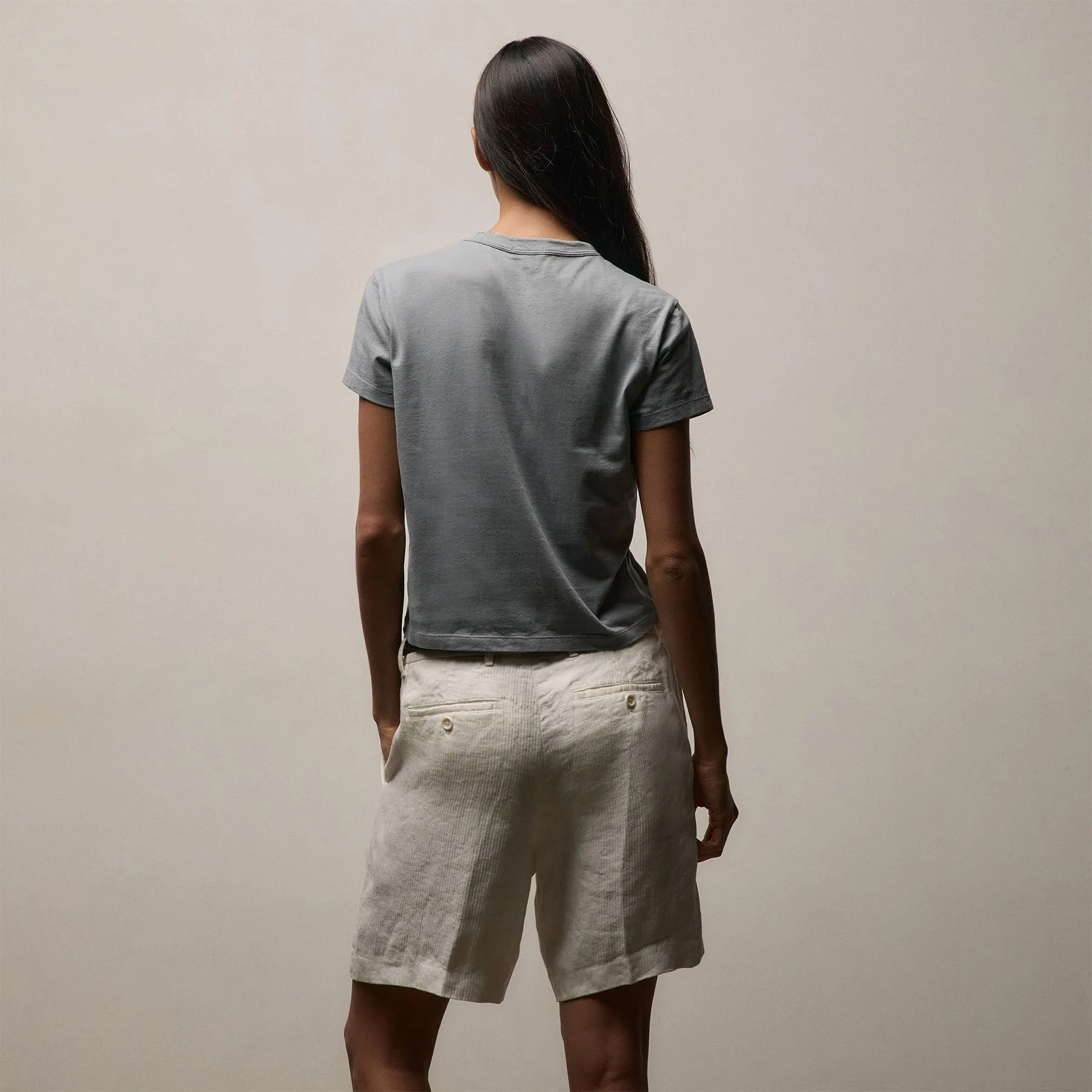 Brushed Elevated Jersey Short Sleeve Tee - Ore sold by James Perse product image thumbnail 2