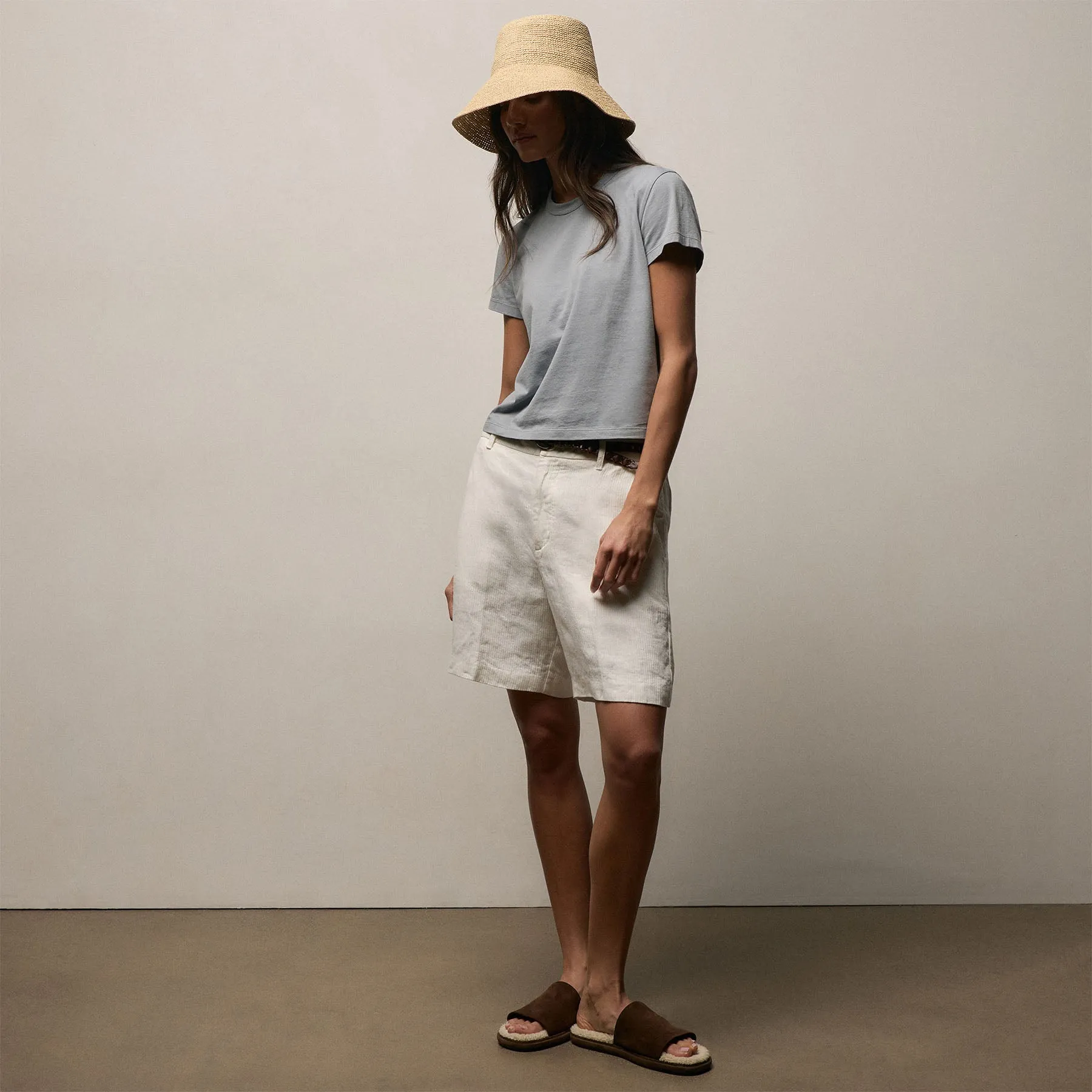 Brushed Elevated Jersey Short Sleeve Tee - Ore sold by James Perse product image thumbnail 3