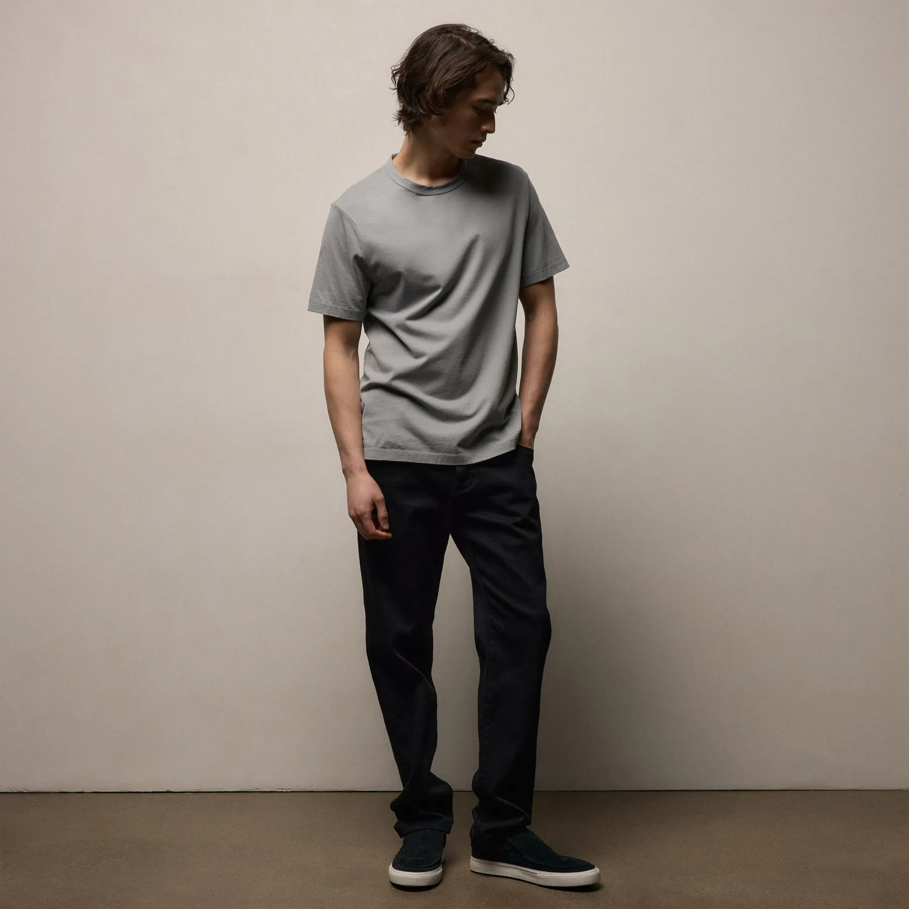 Heavy Luxe Jersey Crew - Ore sold by James Perse product image thumbnail 3