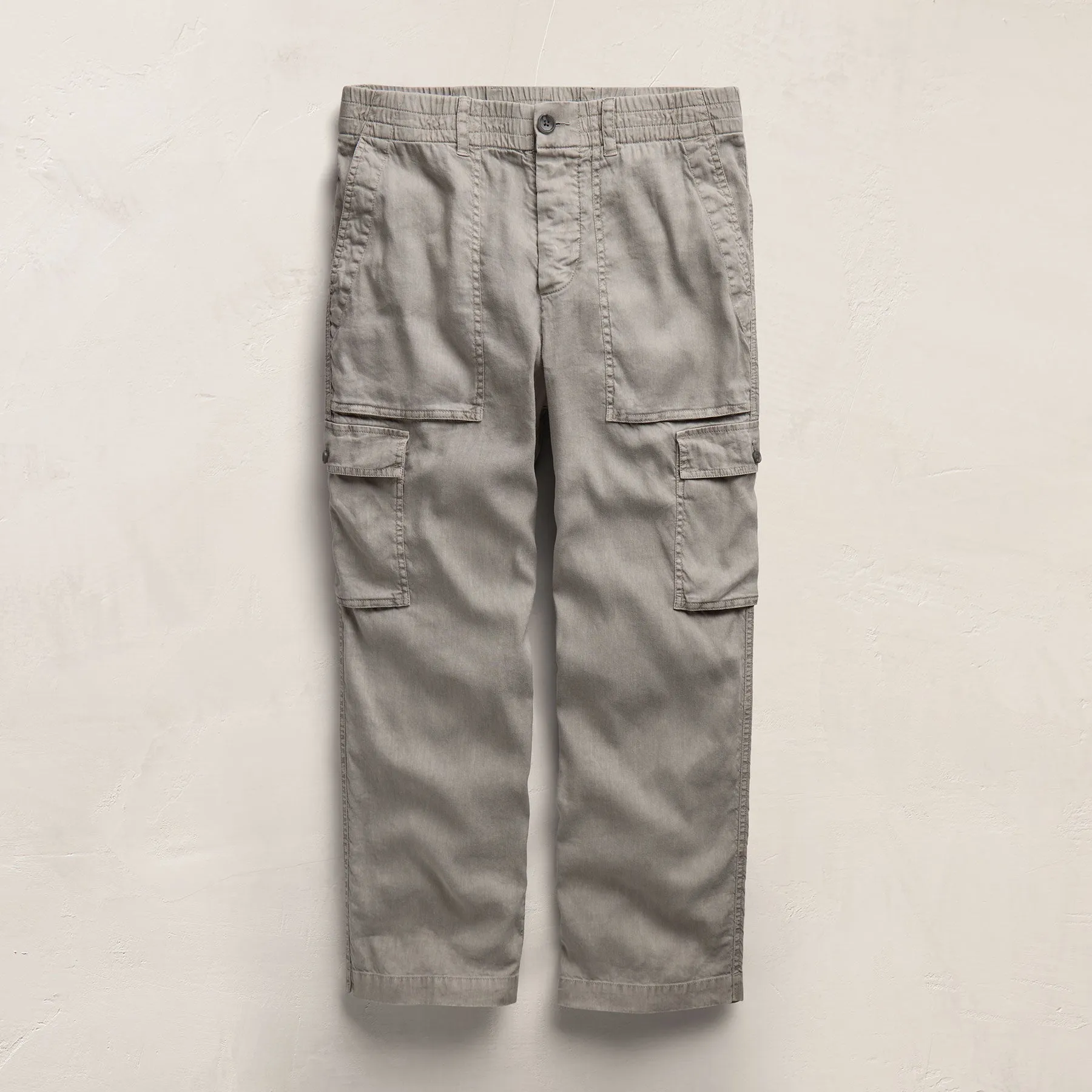 Stretch Linen Cargo Pant - Fog Pigment sold by James Perse product image thumbnail 2
