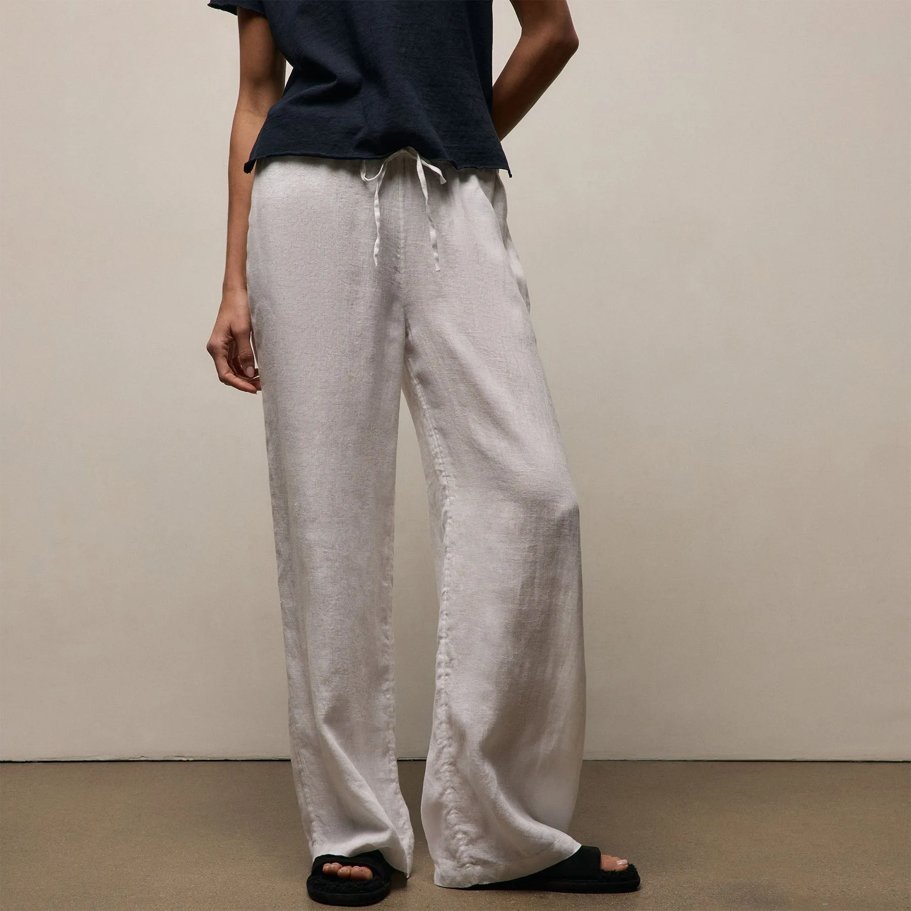 Linen Pant - White sold by James Perse