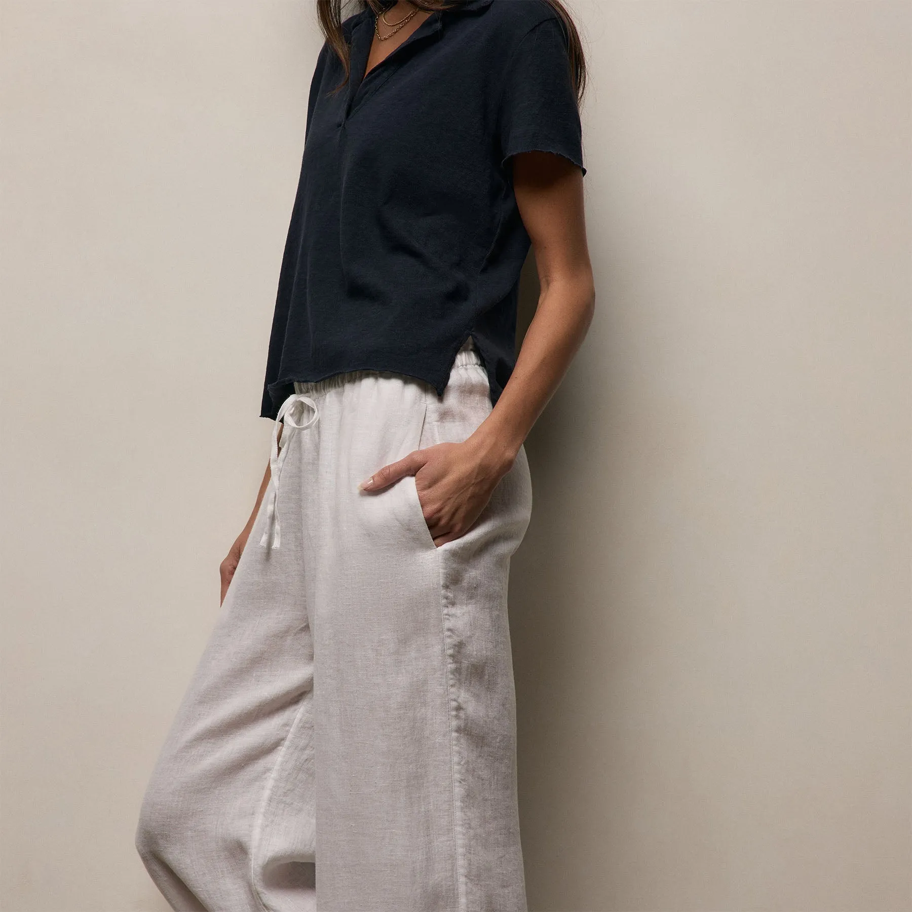 Linen Pant - White sold by James Perse product image thumbnail 4