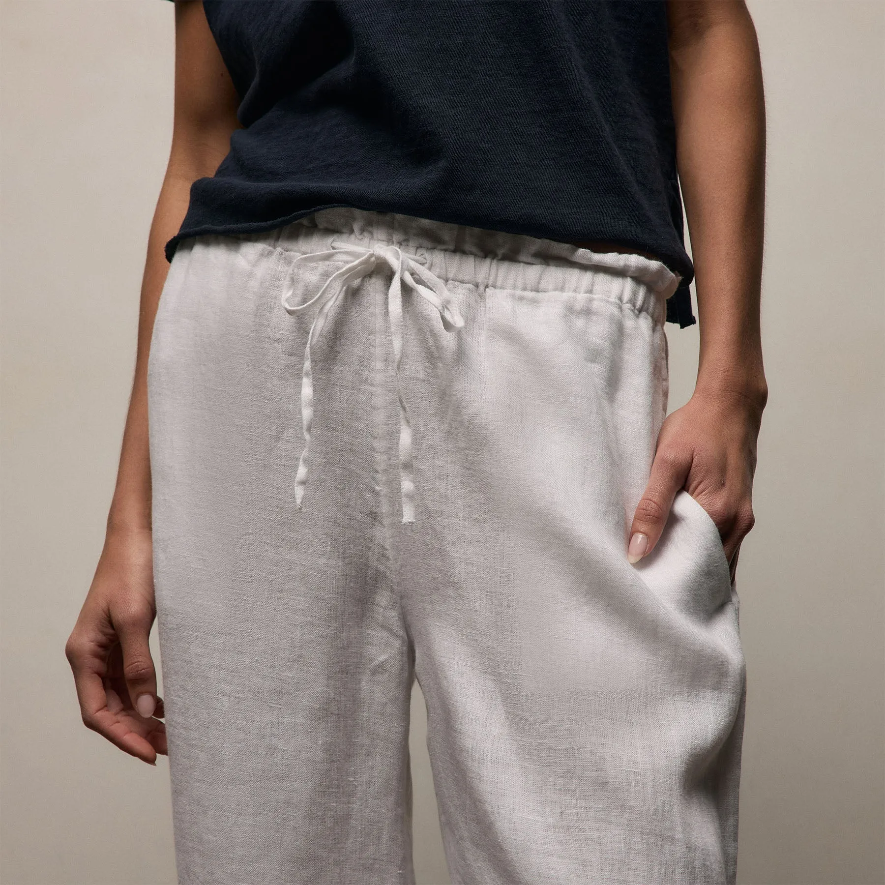 Linen Pant - White sold by James Perse product image thumbnail 3