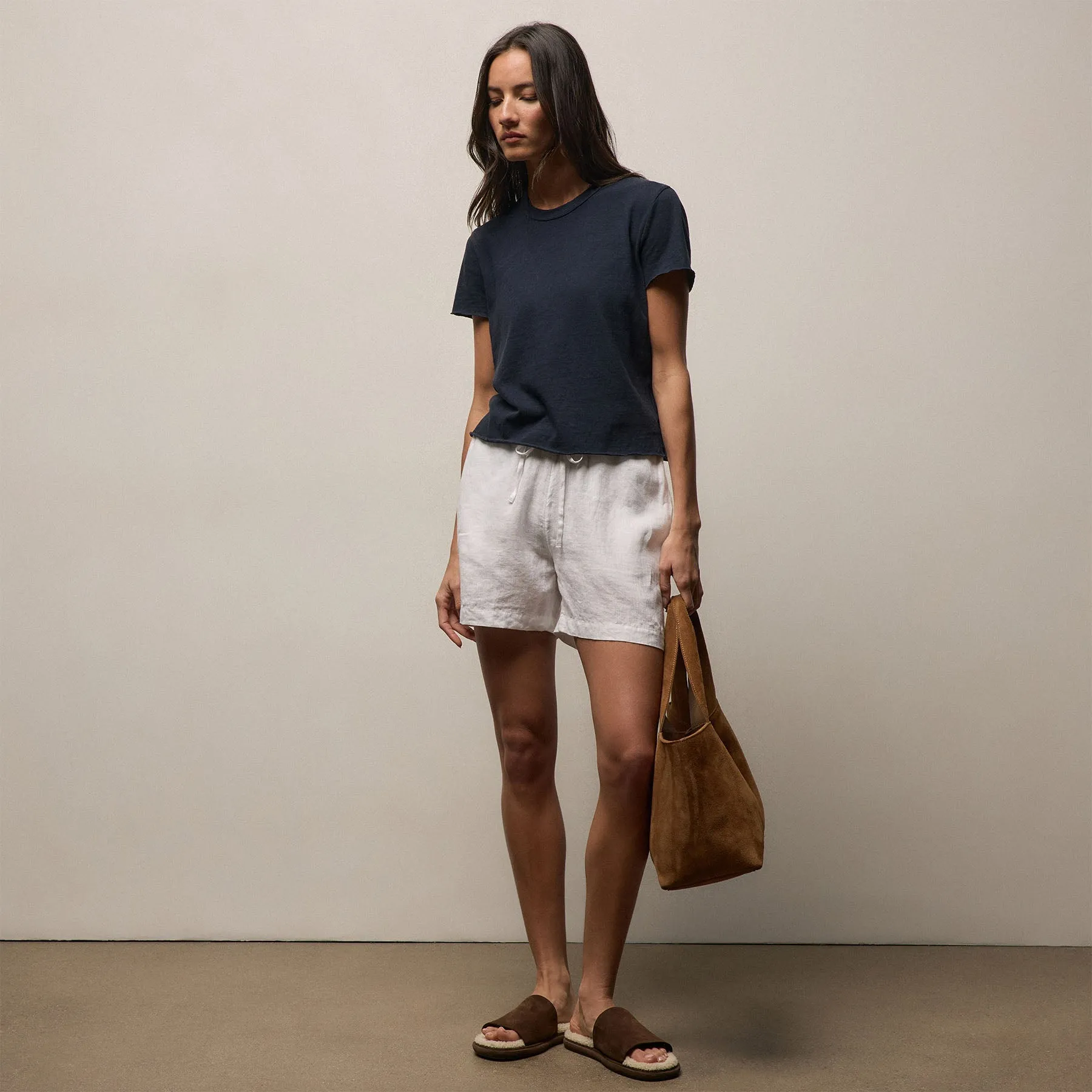 Slub Jersey Shrunken Tee - Classic Navy sold by James Perse product image thumbnail 2