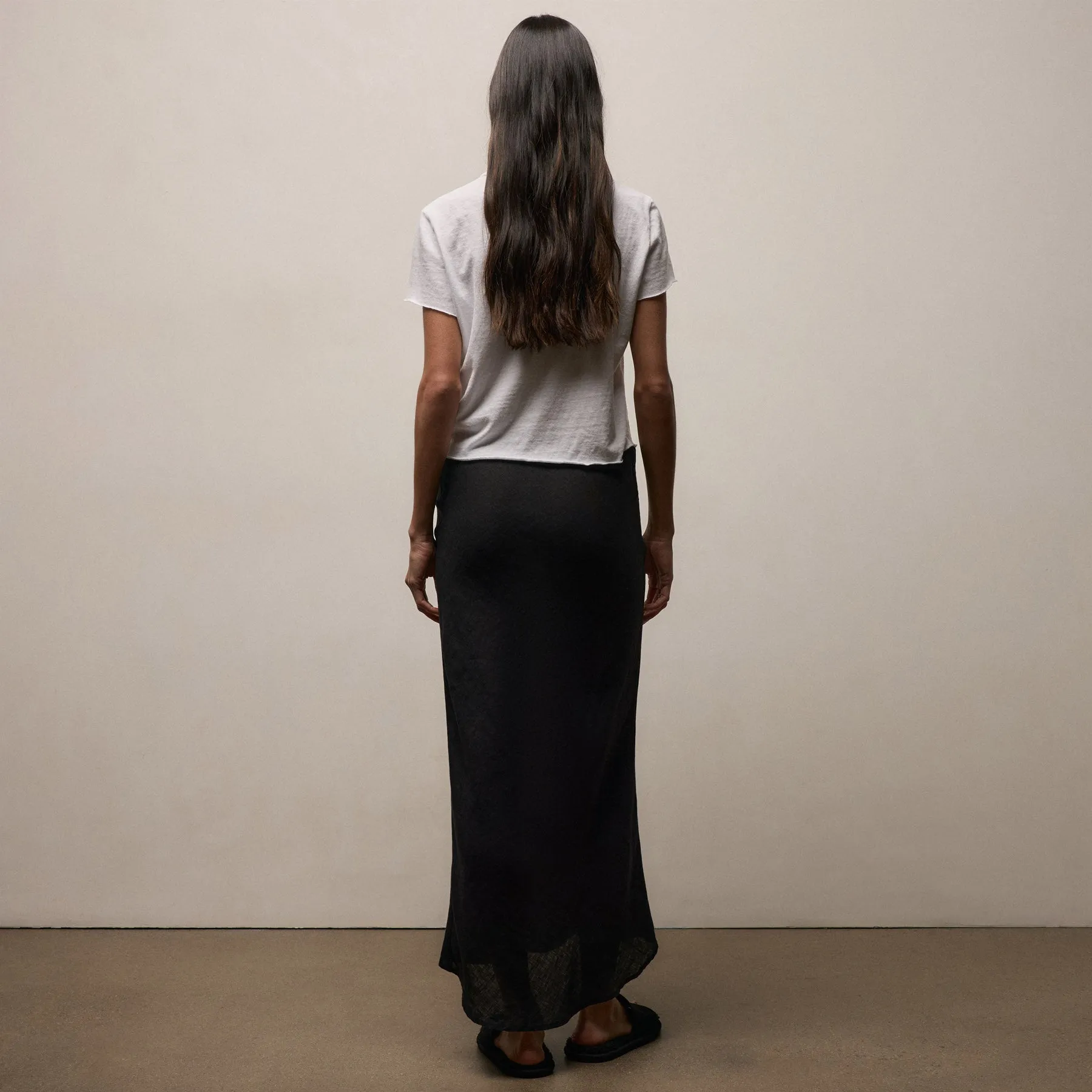 Linen Skirt - Black sold by James Perse product image thumbnail 5