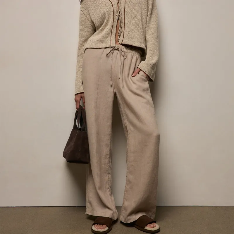 Linen Pant - Stone sold by James Perse