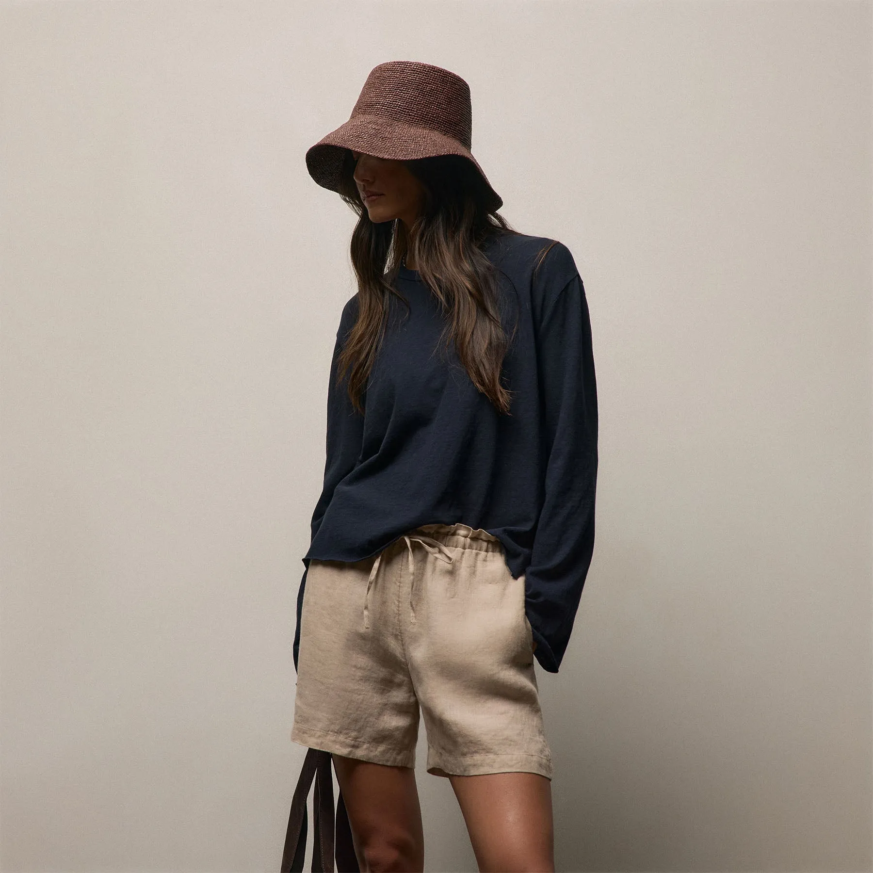 Slub Jersey Long Sleeve Tee - Classic Navy sold by James Perse