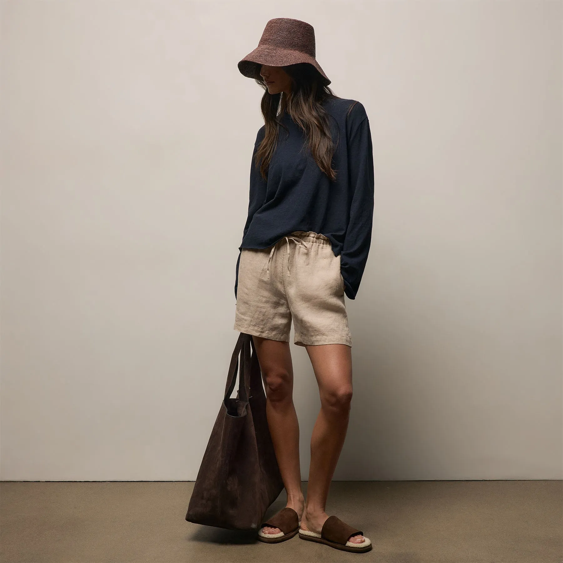 Slub Jersey Long Sleeve Tee - Classic Navy sold by James Perse product image thumbnail 5