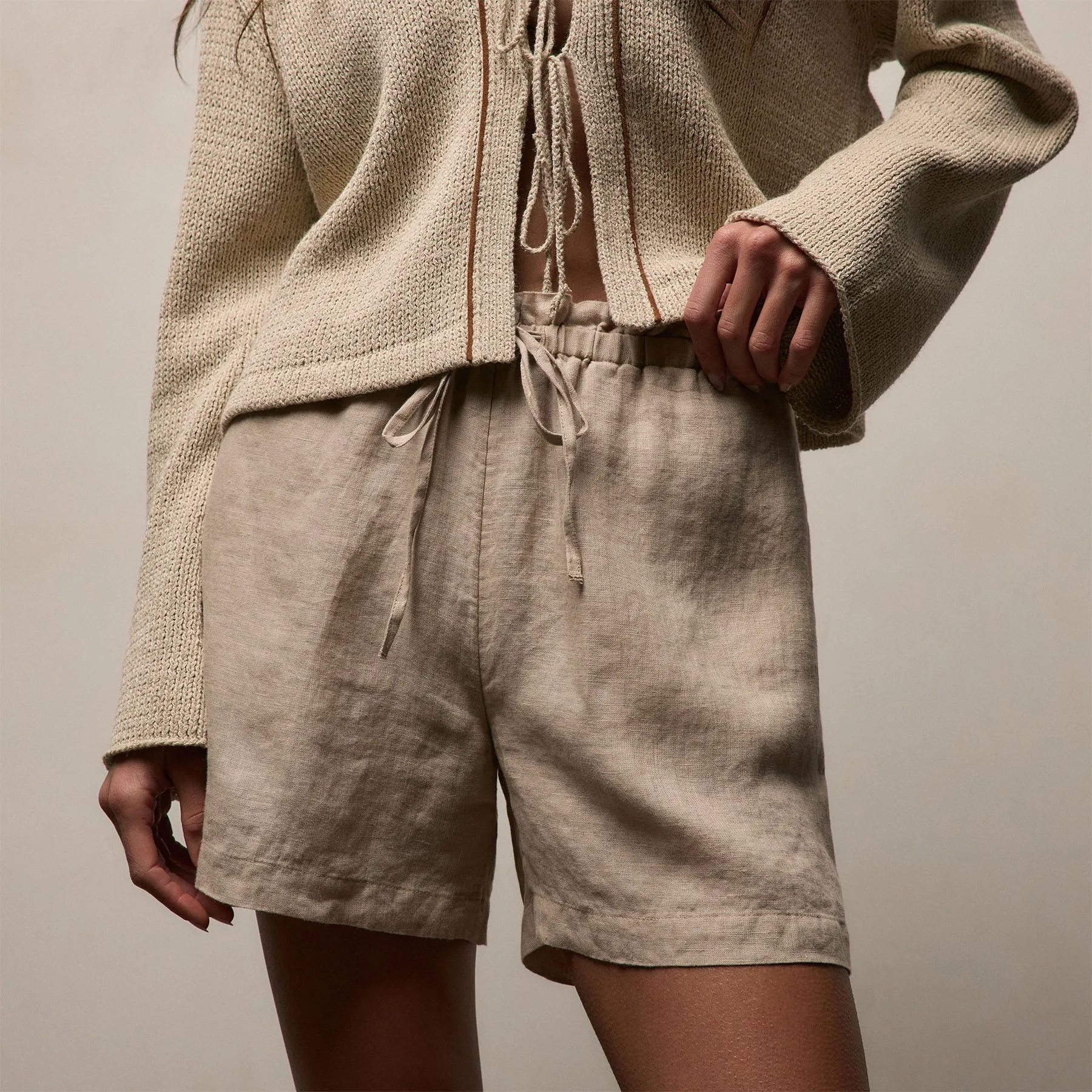 Linen Short - Stone sold by James Perse