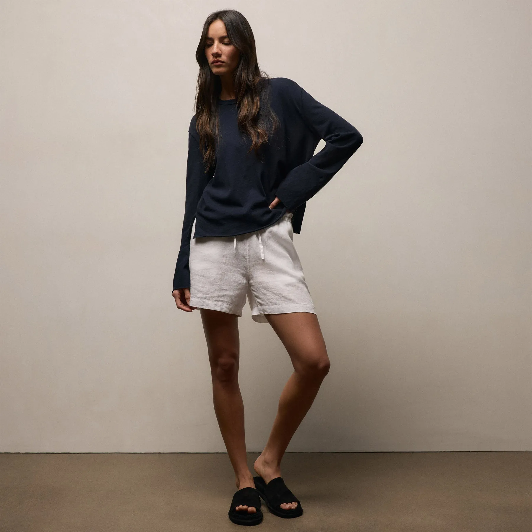 Linen Short - White sold by James Perse product image thumbnail 2