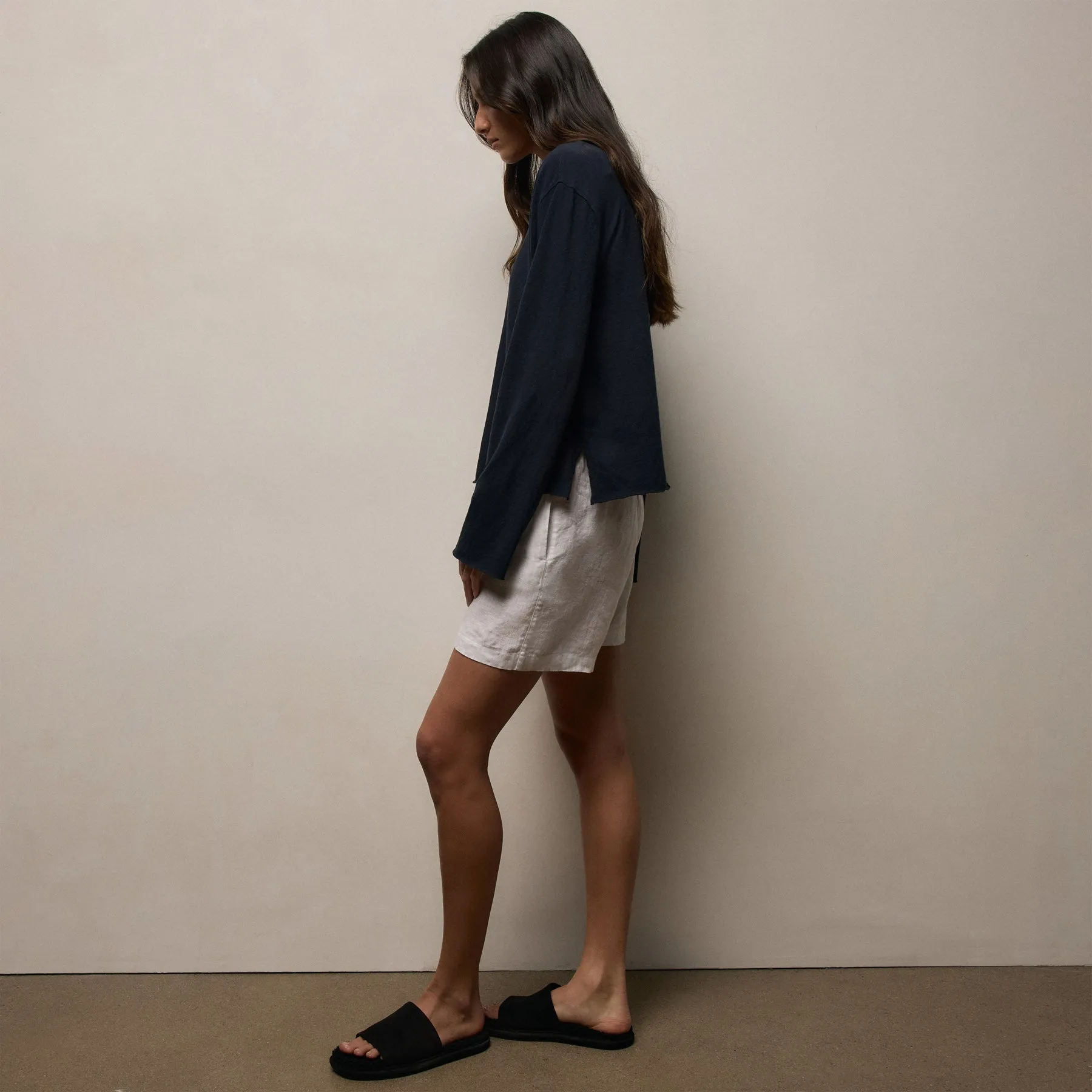 Linen Short - White sold by James Perse product image thumbnail 4